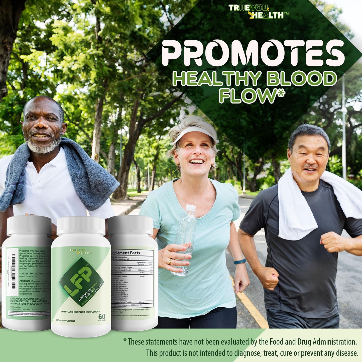 True You Health Lymphatic Formula Pro 2000 Immune Support & Probiotic Capsules, 1 Count