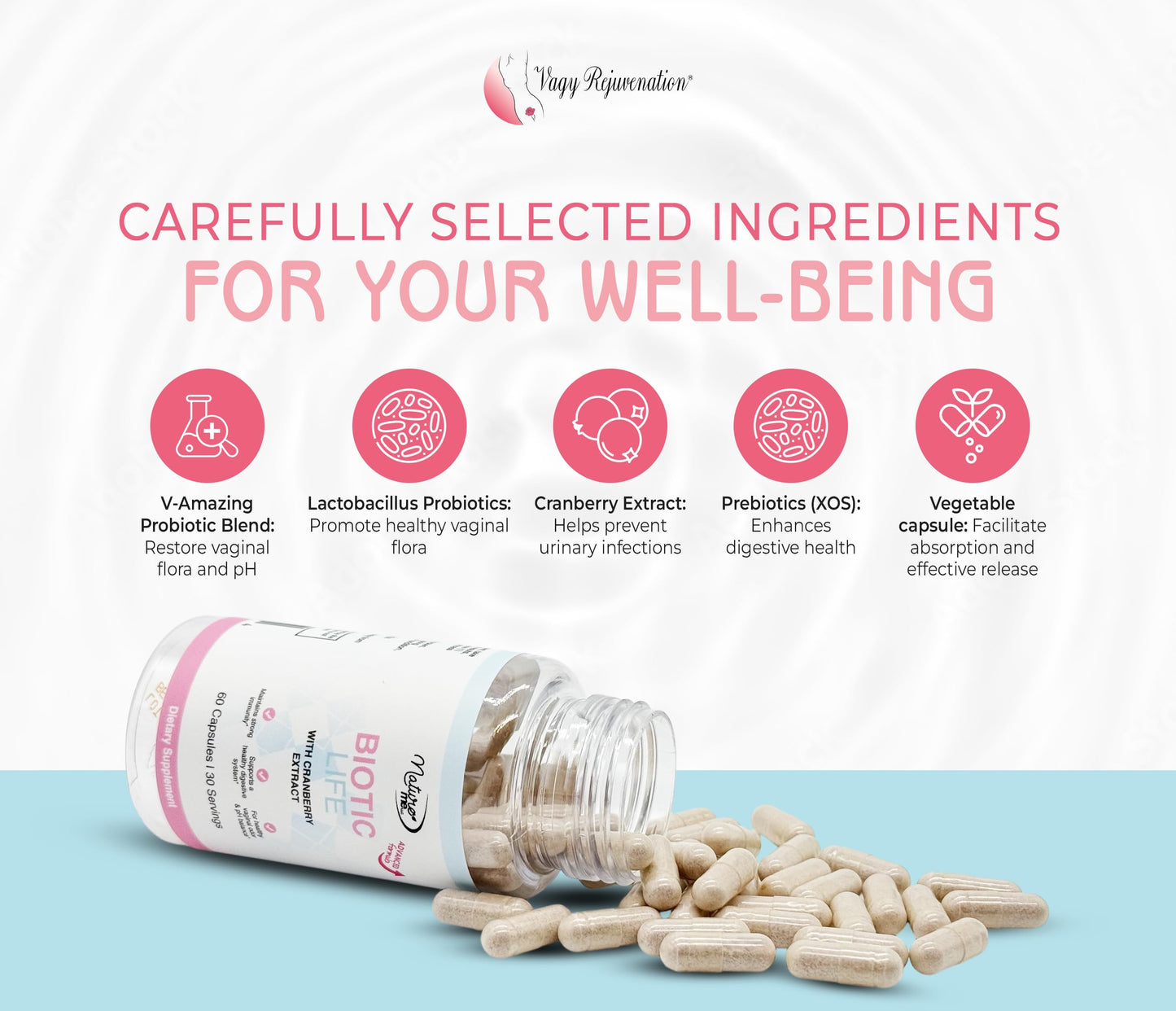 Vagy Rejuvenation BioticLife Probiotic for Women 60 Capsules