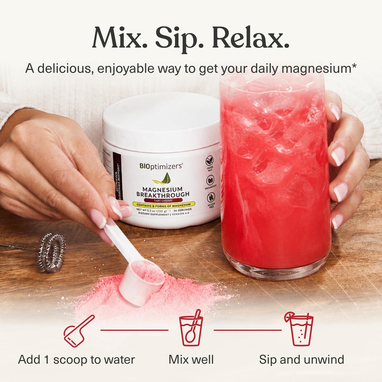 BIOptimizers Magnesium Breakthrough Drink Powder 5.33 Ounce