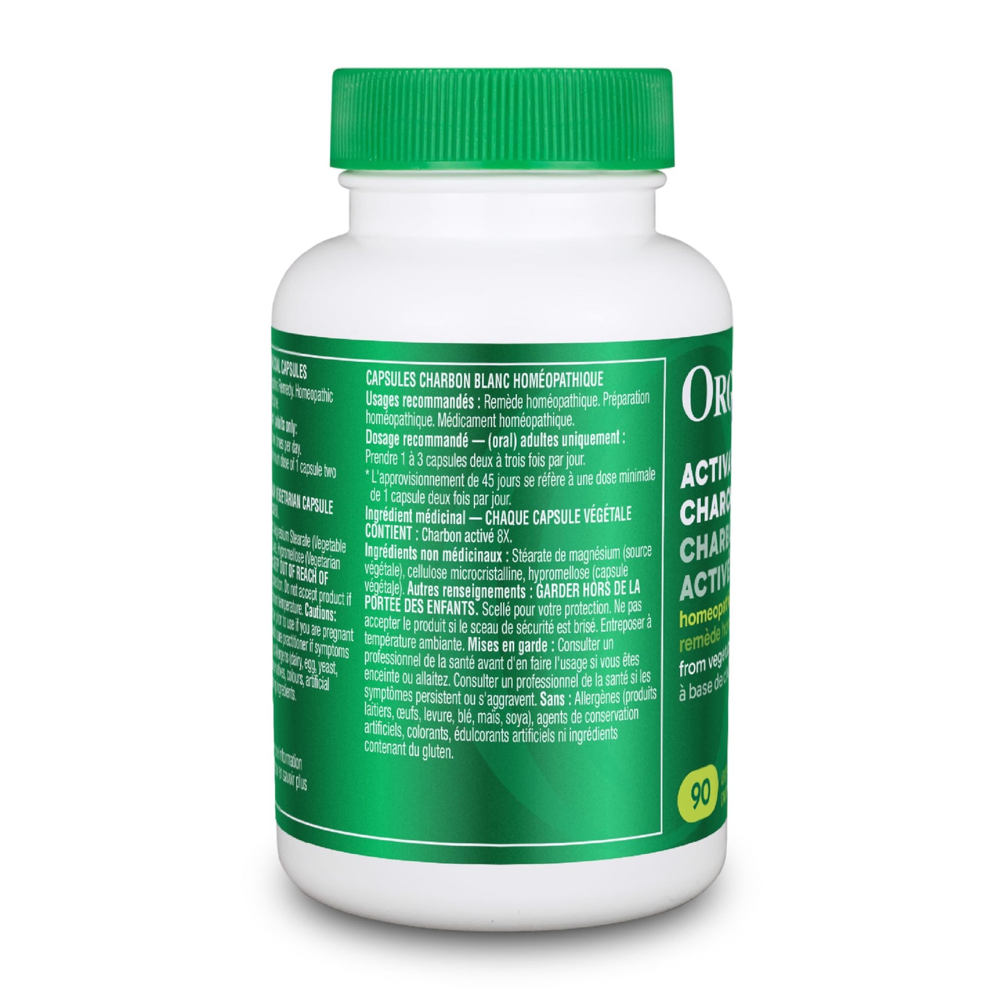 Organika Activated Charcoal Powder 90 Count