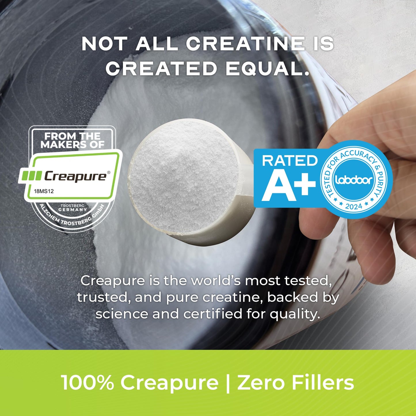 Muscle Feast Creapure Creatine Monohydrate Powder, 300 Gram