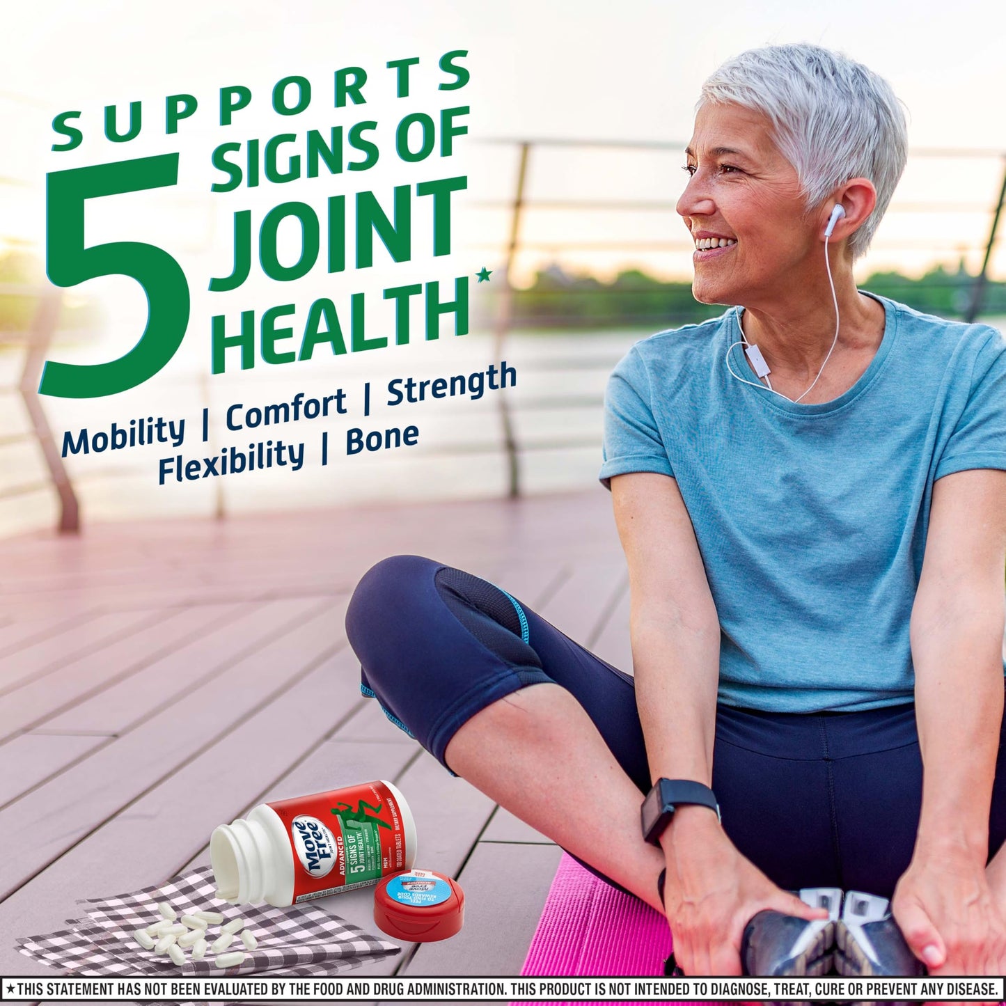 Move Free Advanced Glucosamine Chondroitin MSM Joint Support Supplement Tablets 360 Tablets