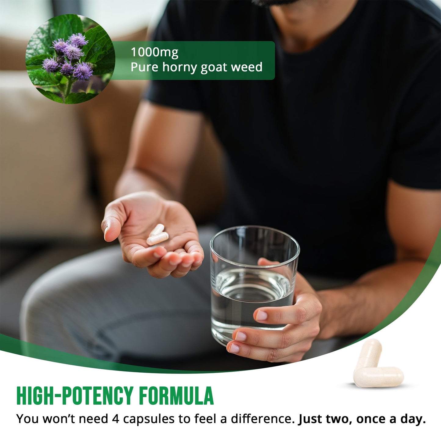 PHARMS Hornygoatweed for Men & Women Capsules 60 Count