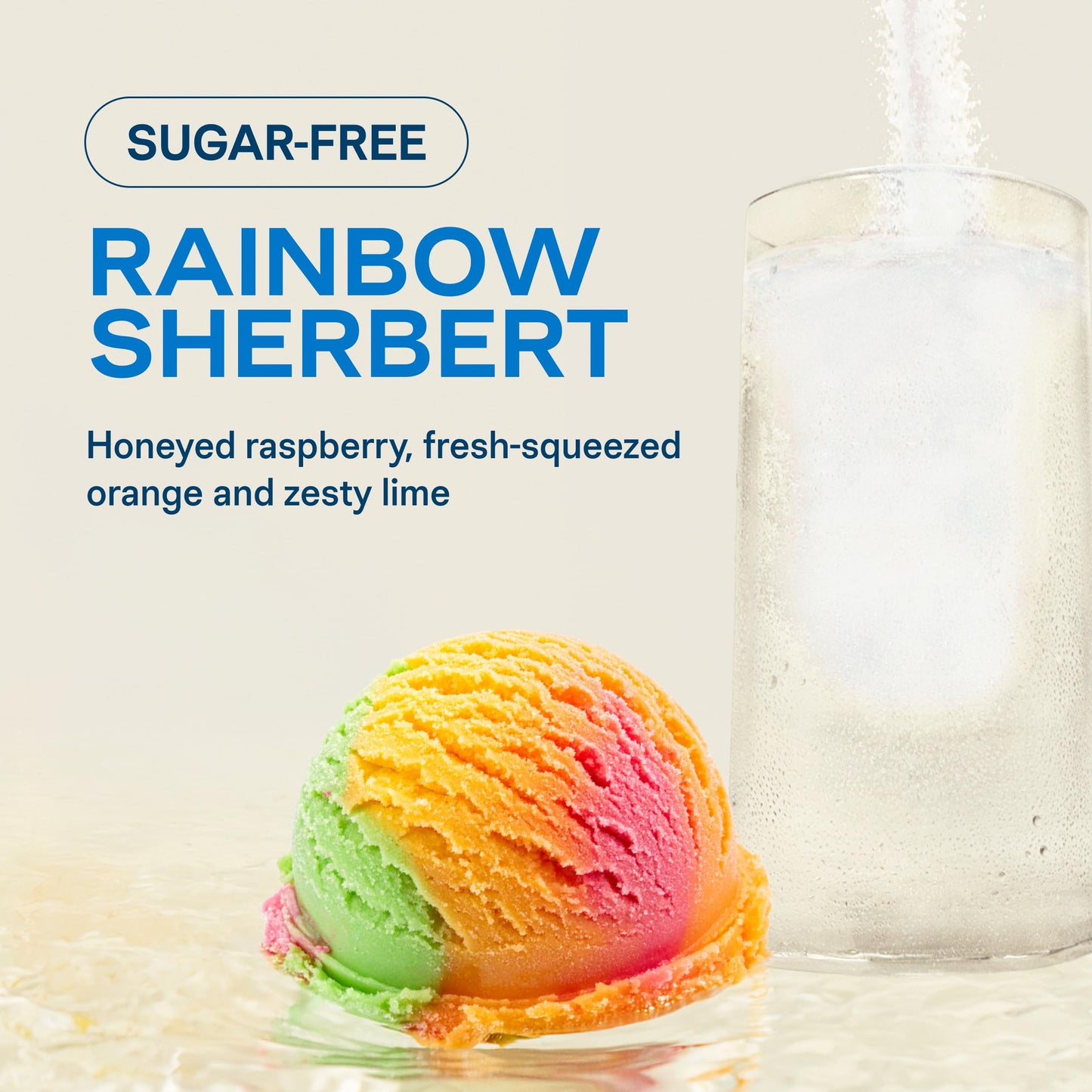 Liquid I.V. Sugar Free Hydration Electrolytes Rainbow Sherbet Powder 6.41 Ounce