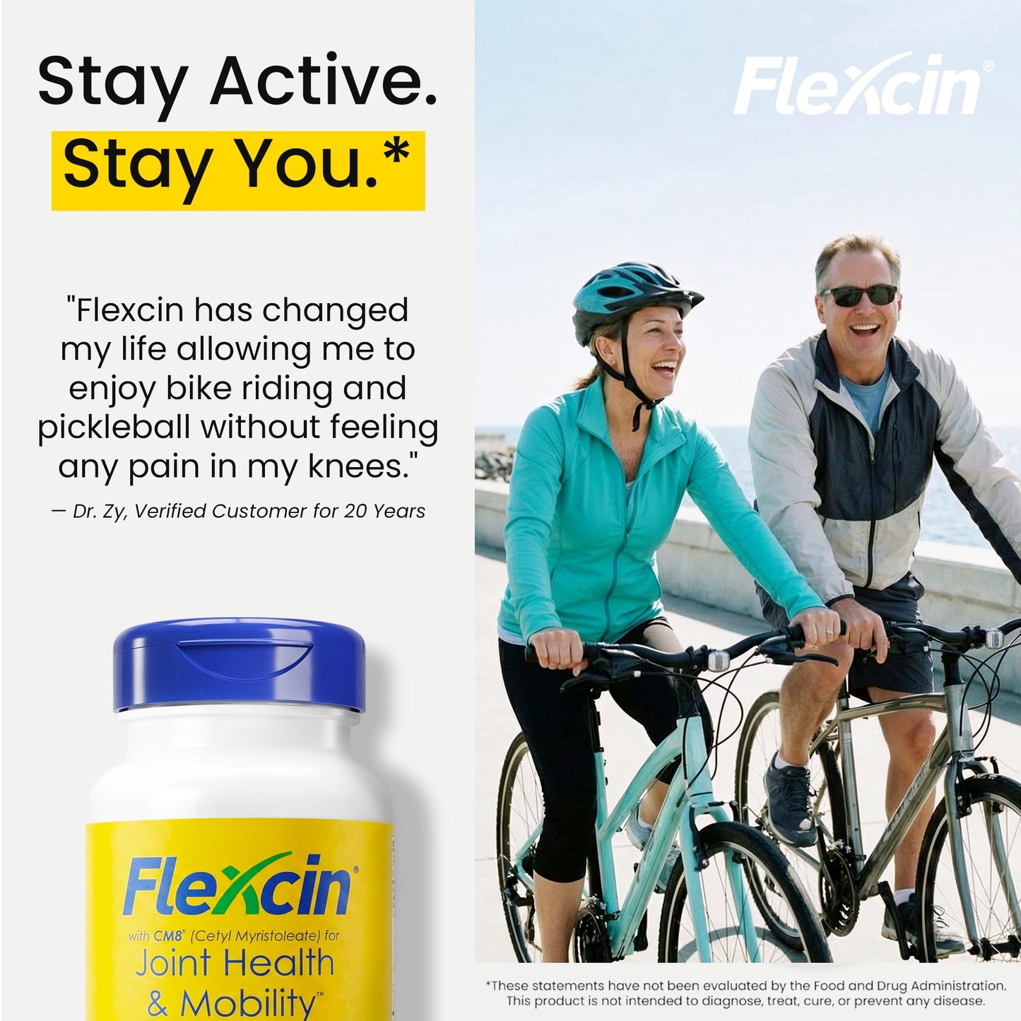 Flexcin Joint Health & Mobility Formula with CM8 (Cetyl Myristoleate) Capsules 270