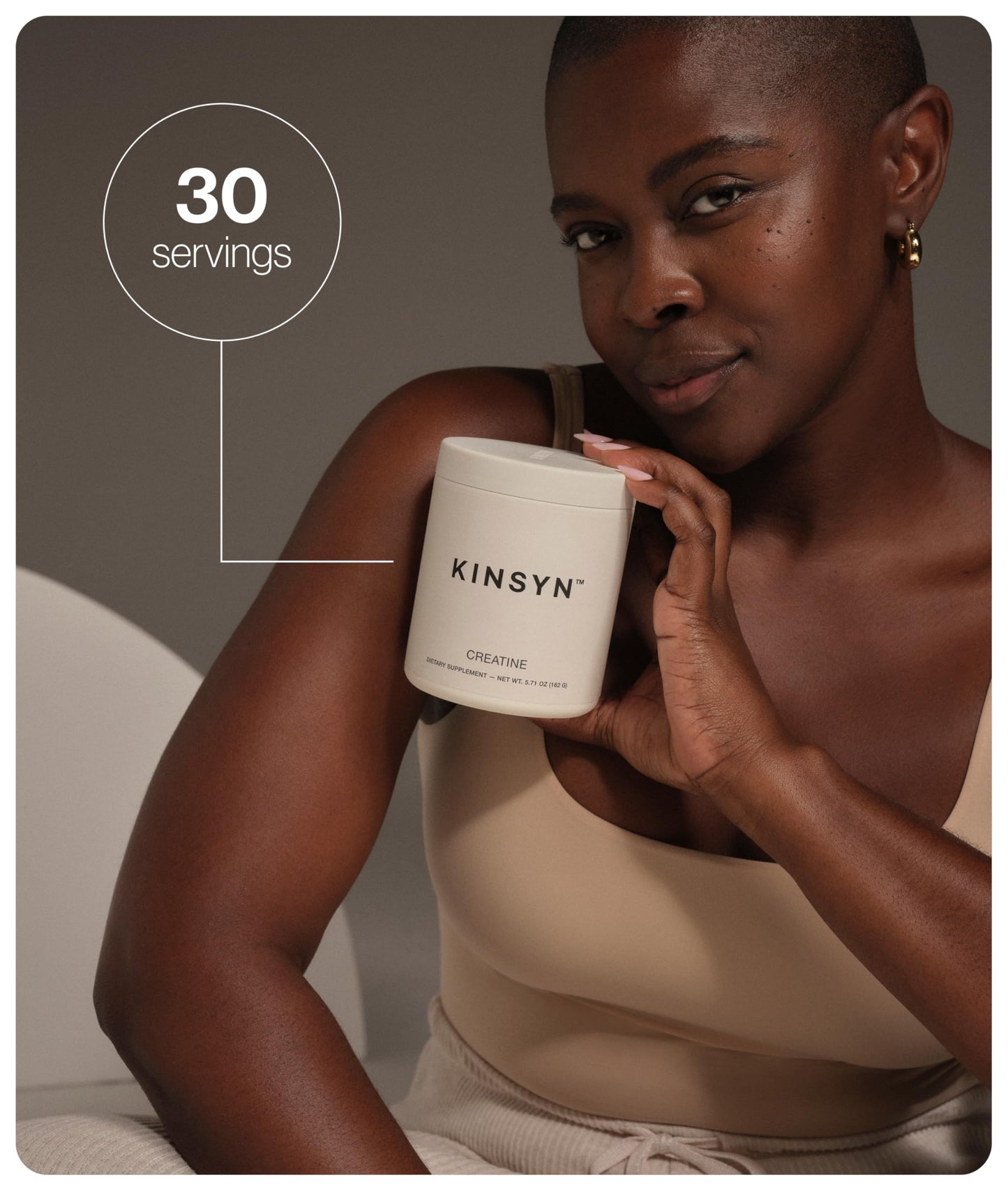 Kinsyn Creatine Monohydrate Powder Unflavored 5.71 Ounce