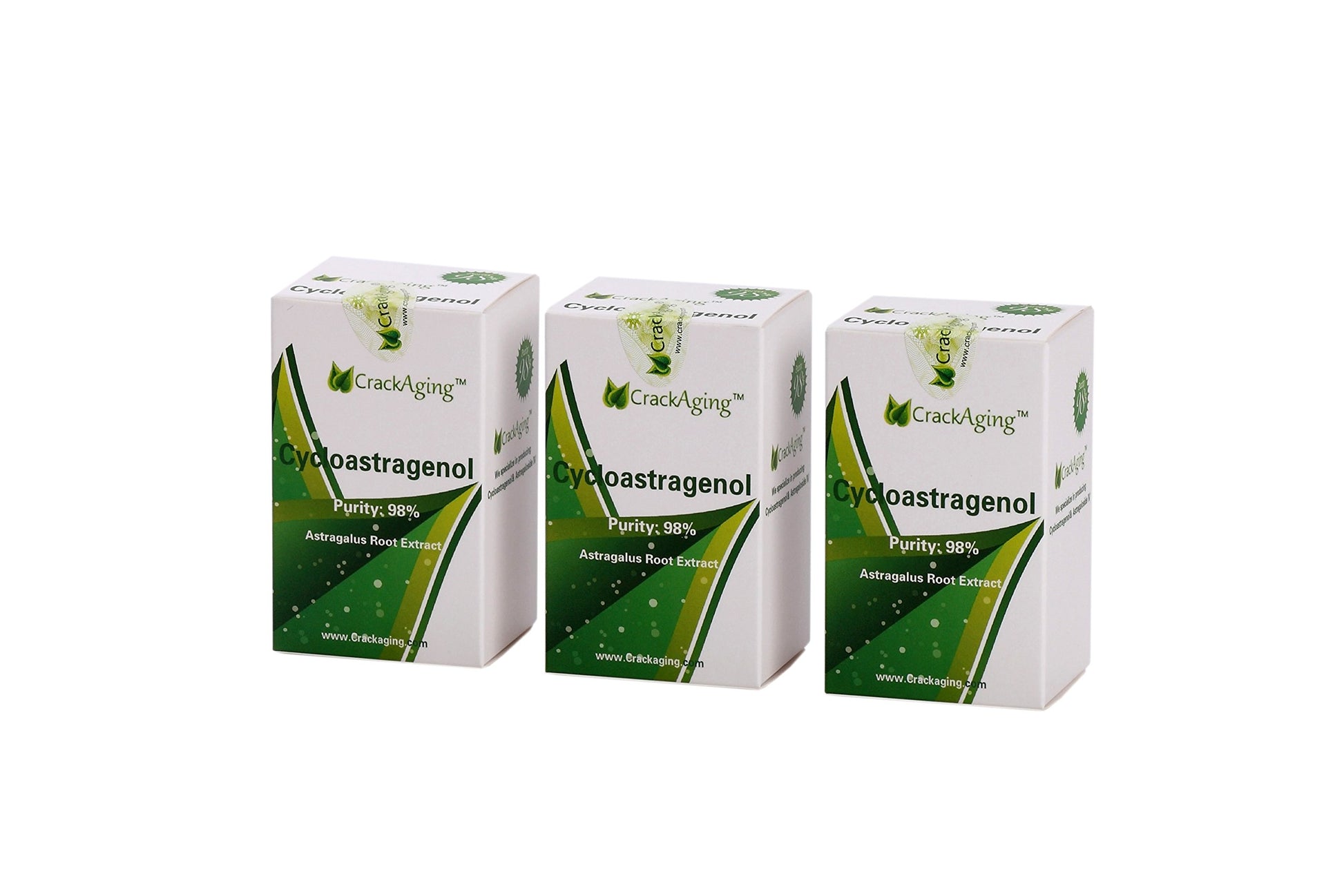 Crackaging Super-Absorption Cycloastragenol 98% Telomere Cellular Vitality Supplement DNA & Immune Support, 90 Capsules