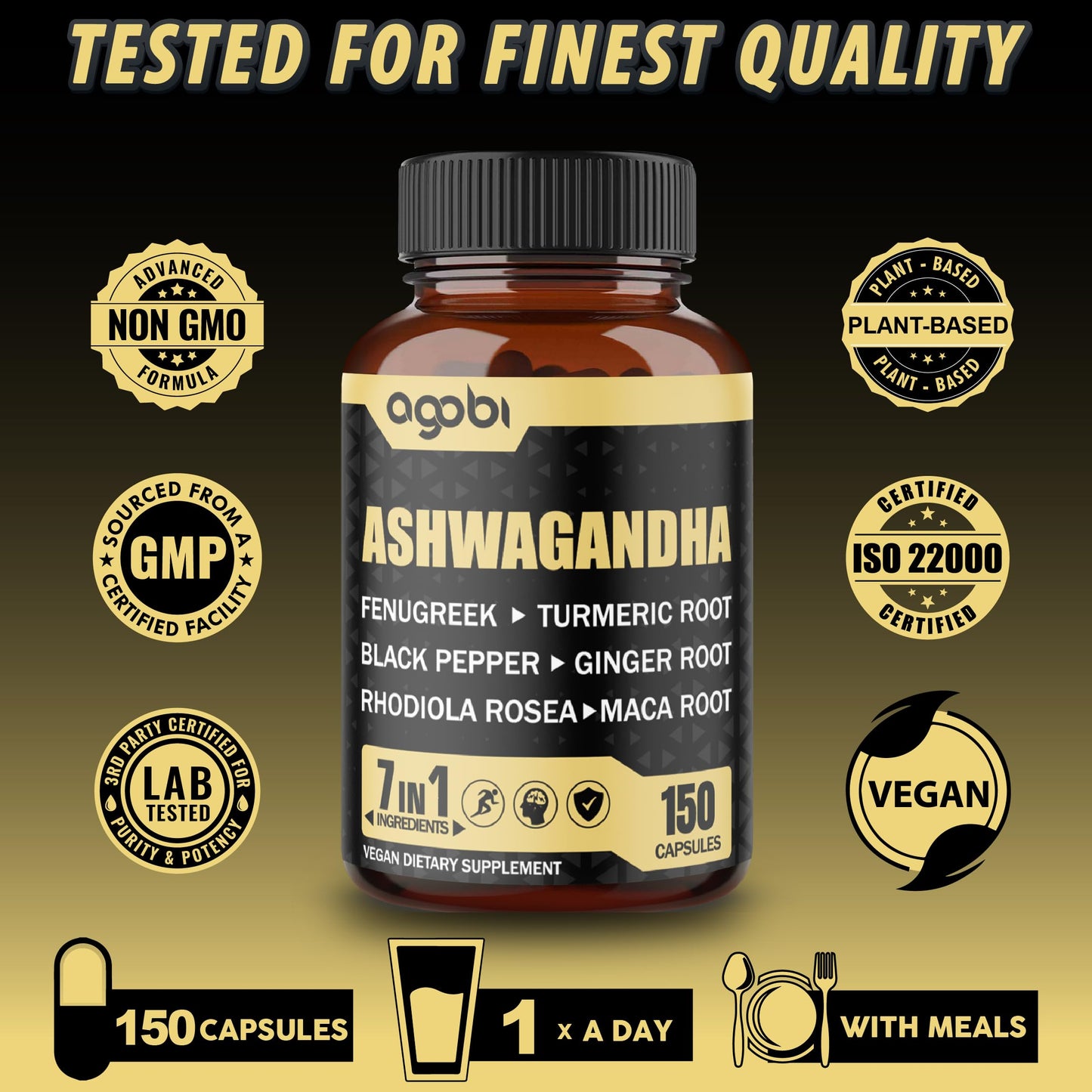 agobi Ashwagandha Extract Capsules 150