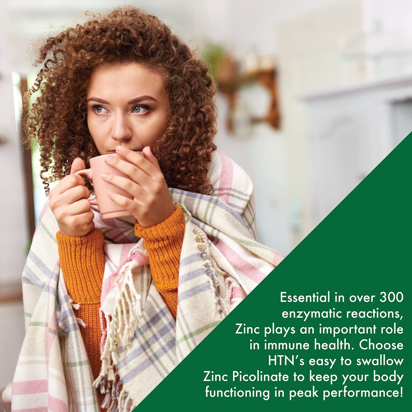 Health Thru Nutrition Zinc Picolinate 75mg 15mg Elemental Zinc Capsule, 100 Count