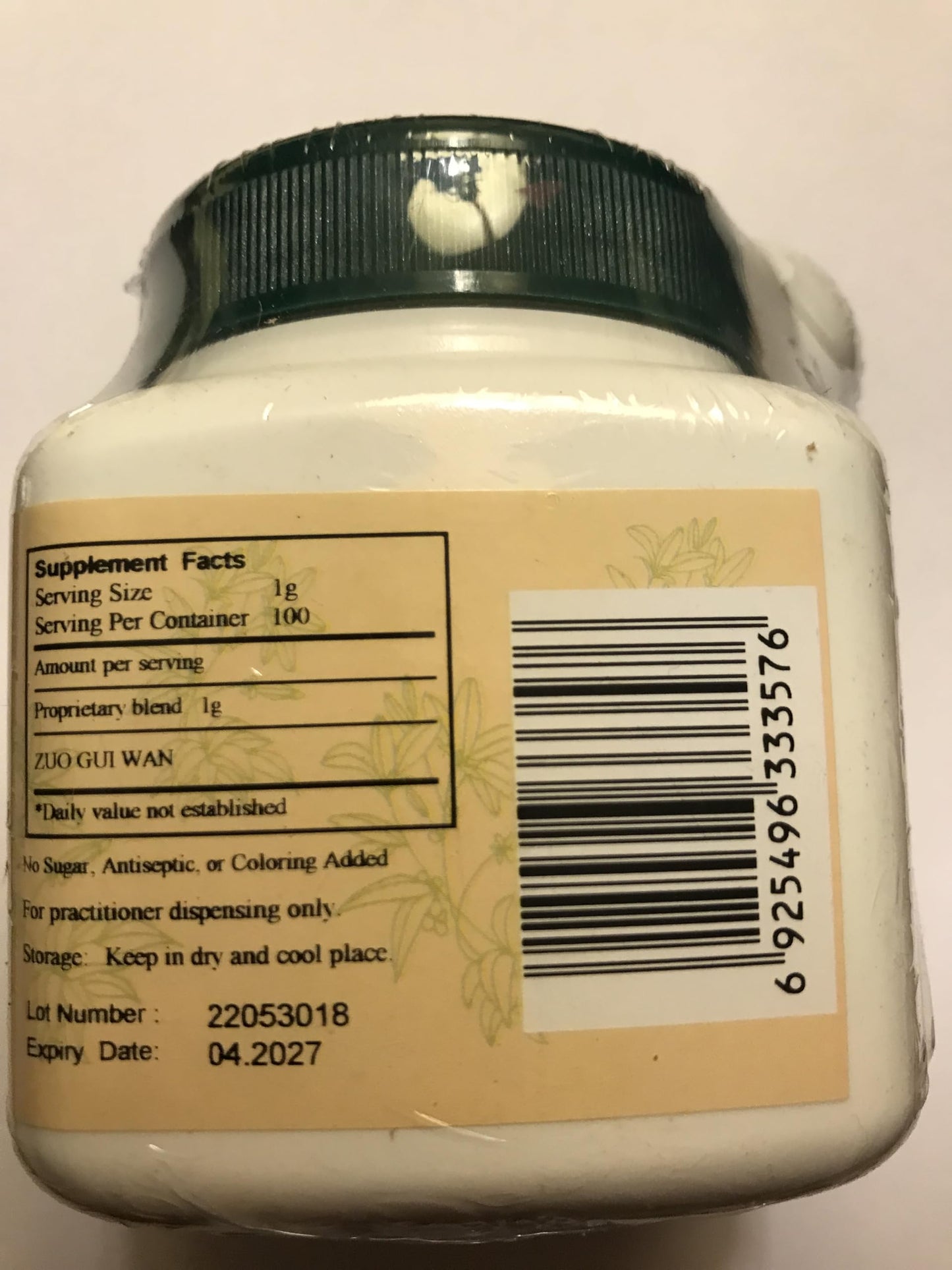 E-Fong Zuo GUI Wan - Restore Left Kidney Formula Powder 3.5 Ounce (Pack of 1)