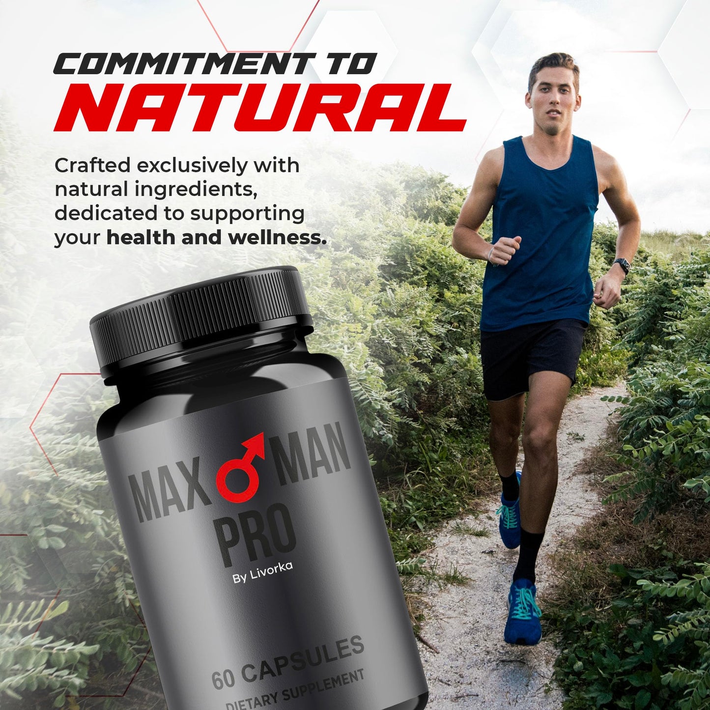 LIVORKA MaxMan Pro Dietary Supplement Capsules 120 Count