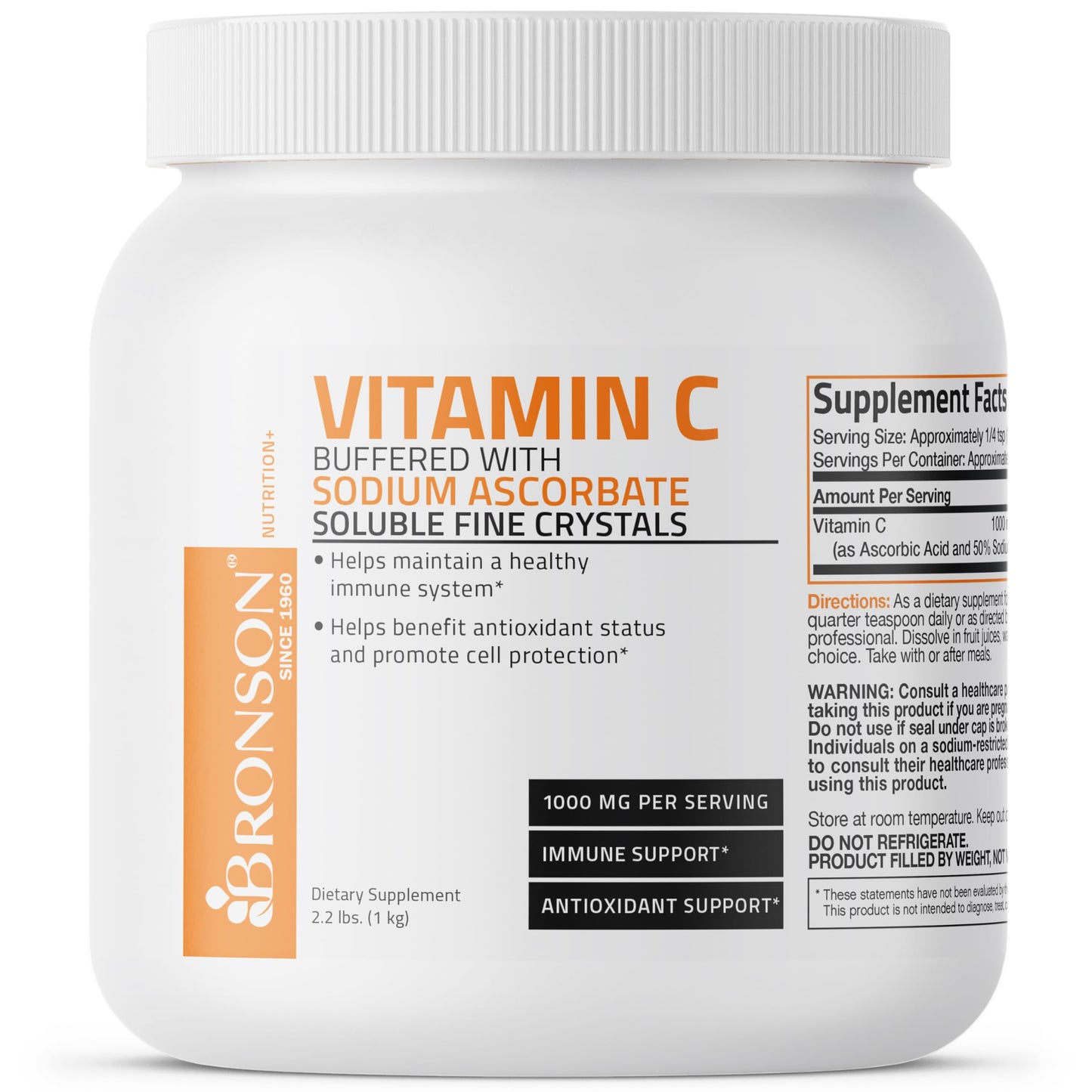 Bronson Buffered Vitamin C Powder, 35.3 Ounces