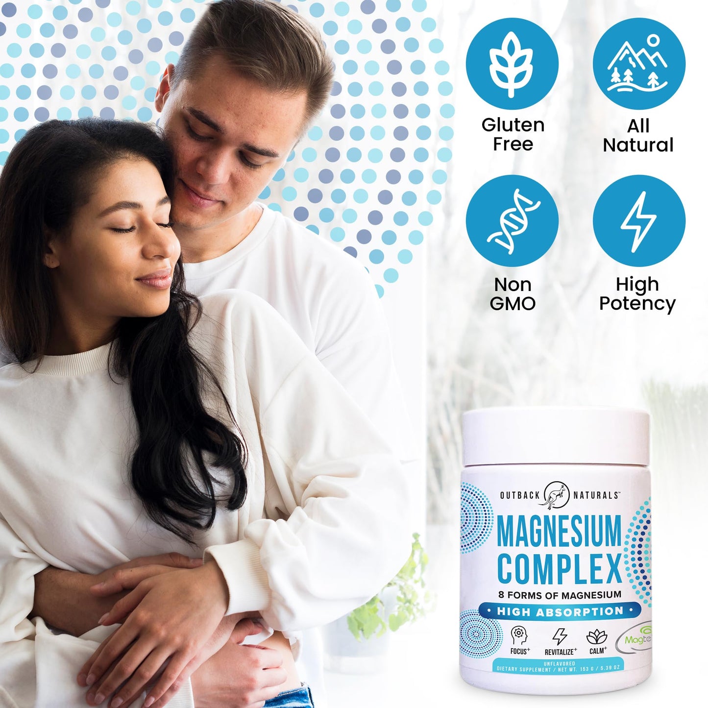 Outback Naturals Magnesium Complex Powder, 30 Servings