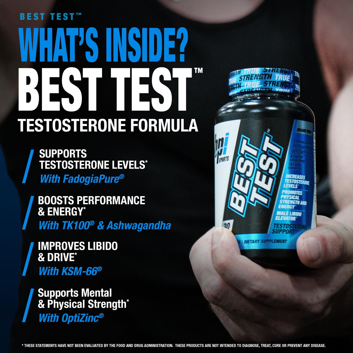 BPI Sports Best Test Testosterone Booster for Men Capsule 1 Count