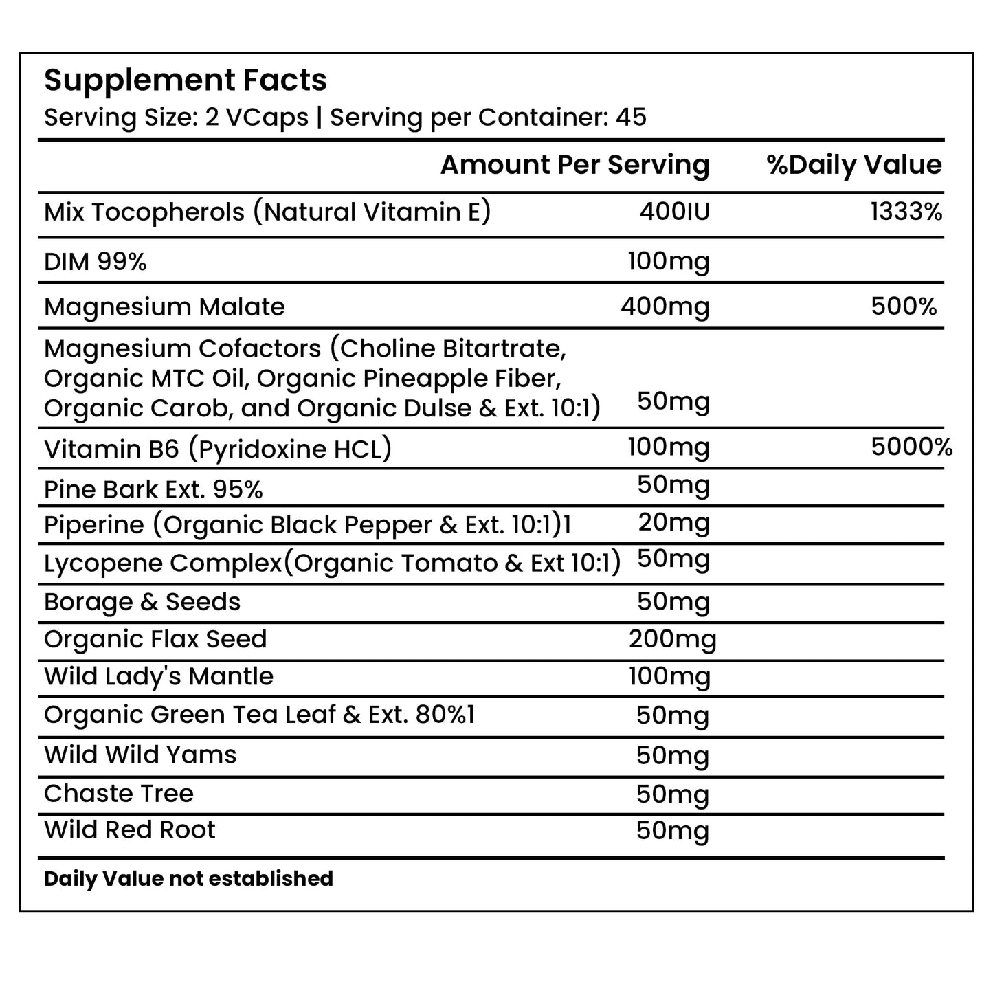 Green Organic Supplements Cyst, Breast Cyst 270 Capsules