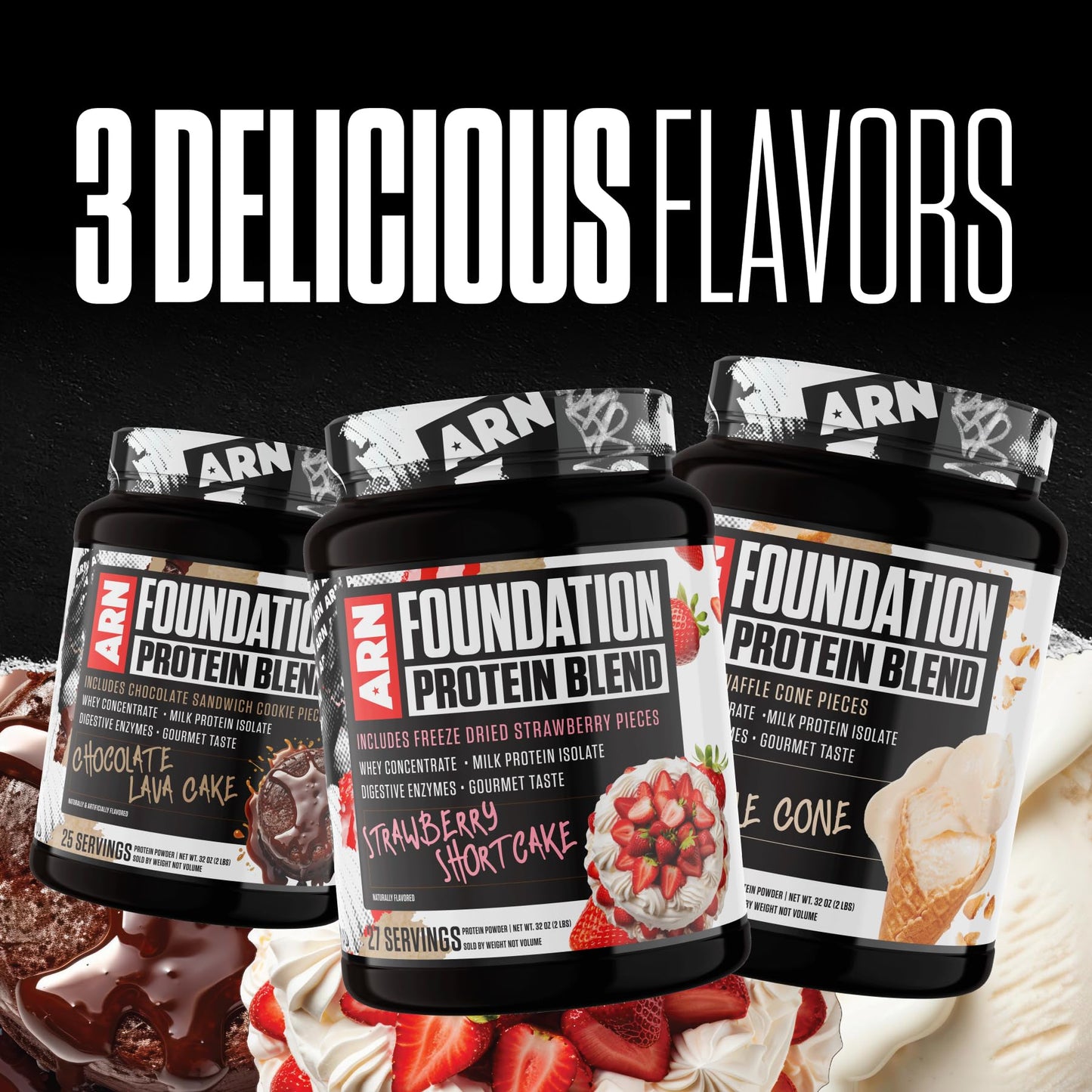 Arms Race Nutrition Foundation Protein Blend Protein Powder 32 Servings