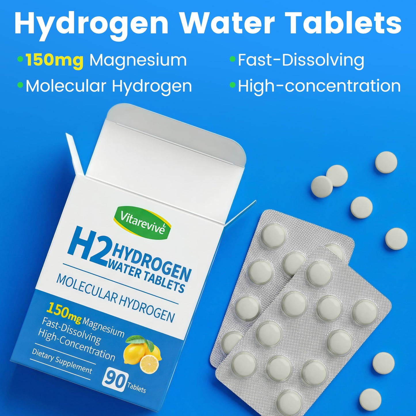 Vitarevive H2 Molecular Hydrogen Water 90 Tablets