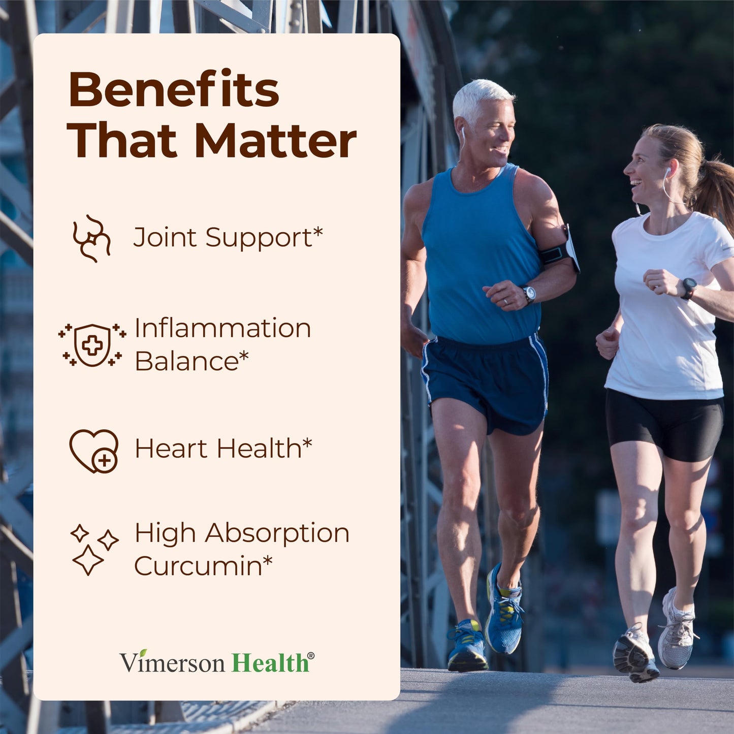 Vimerson Health Advanced Turmeric Curcumin Supplement with Theracurmin 600mg + Boswellia Serrata for Mobility & Recovery, Capsules, 60 Count
