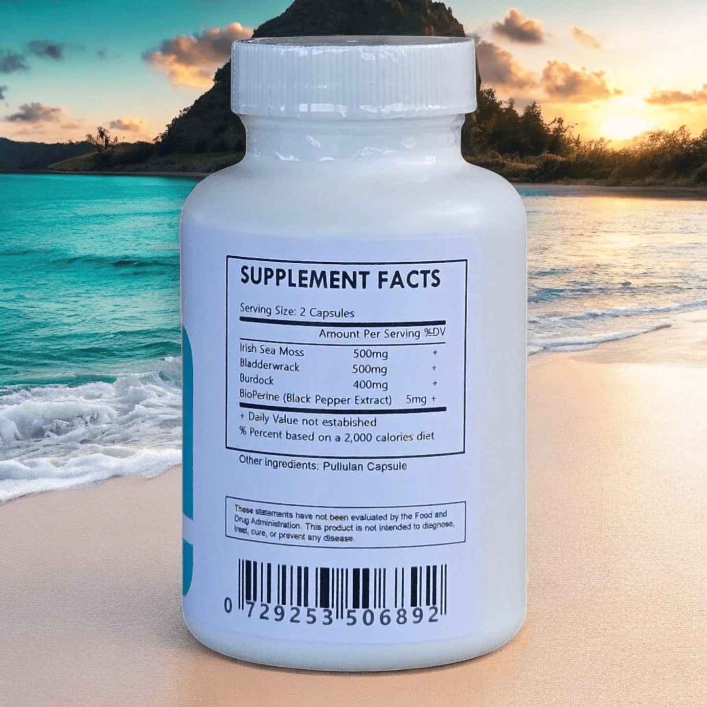Herbal Island Advanced Sea Moss Capsules, 30 Count