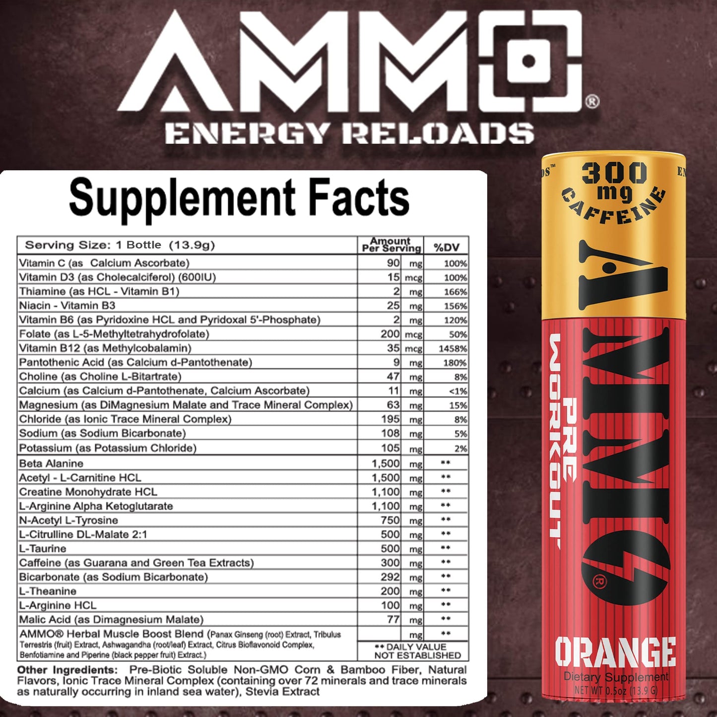 AMMO Pre Workout Powder 3 Pack