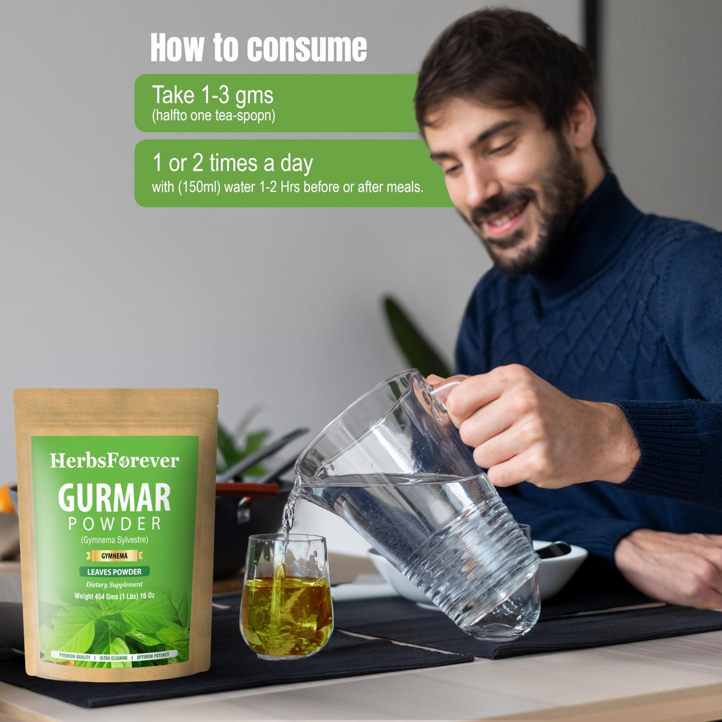 Herbsforever Gotu Kola Powder 16 Ounce