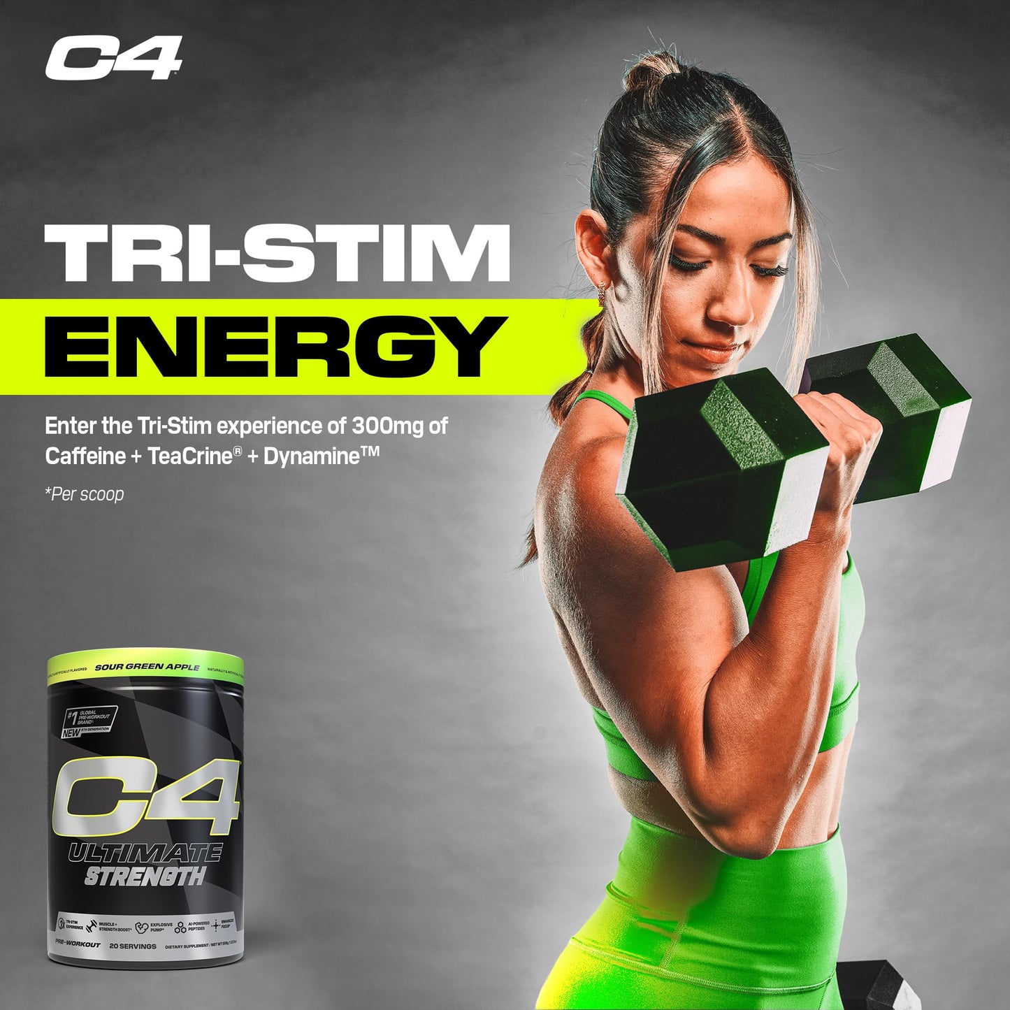C4 Ultimate Strength Pre Workout Powder 19.6829 Servings