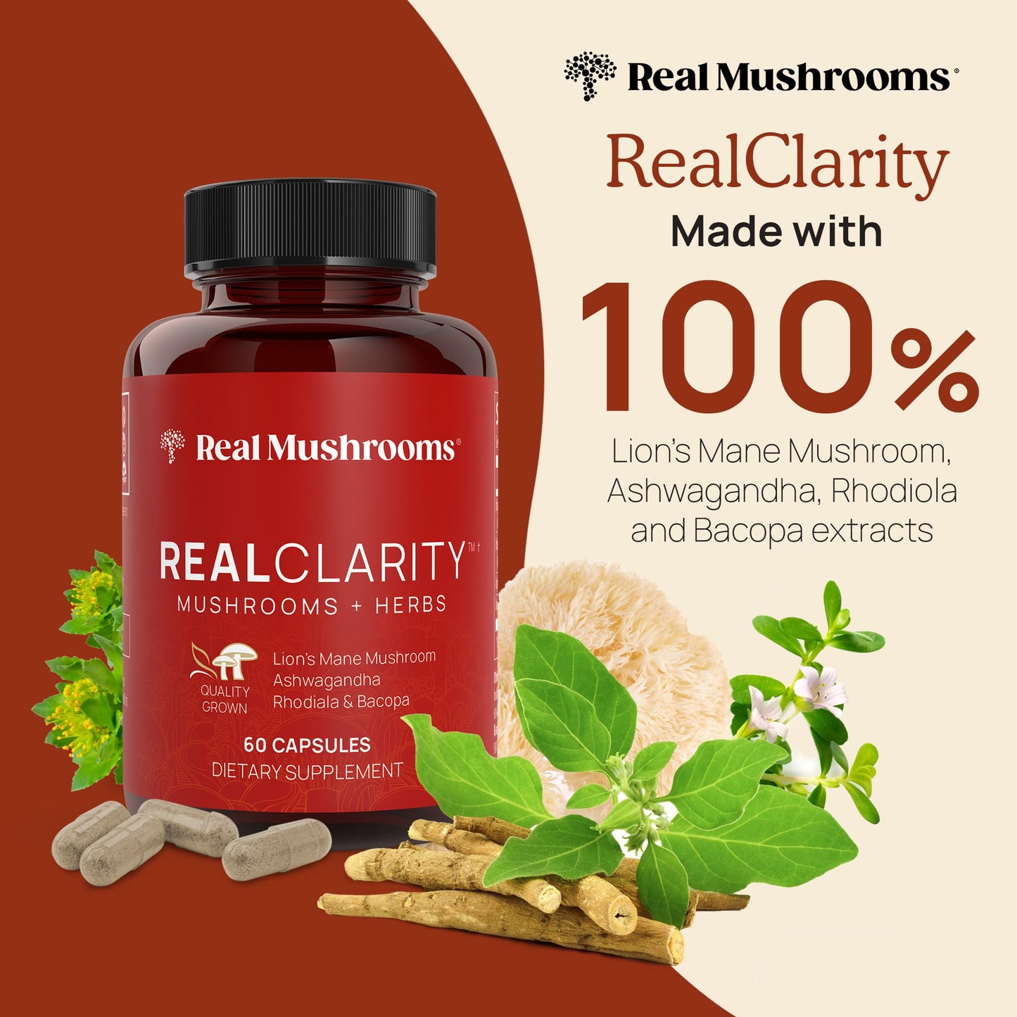 Real Mushrooms RealClarity 3 Capsules