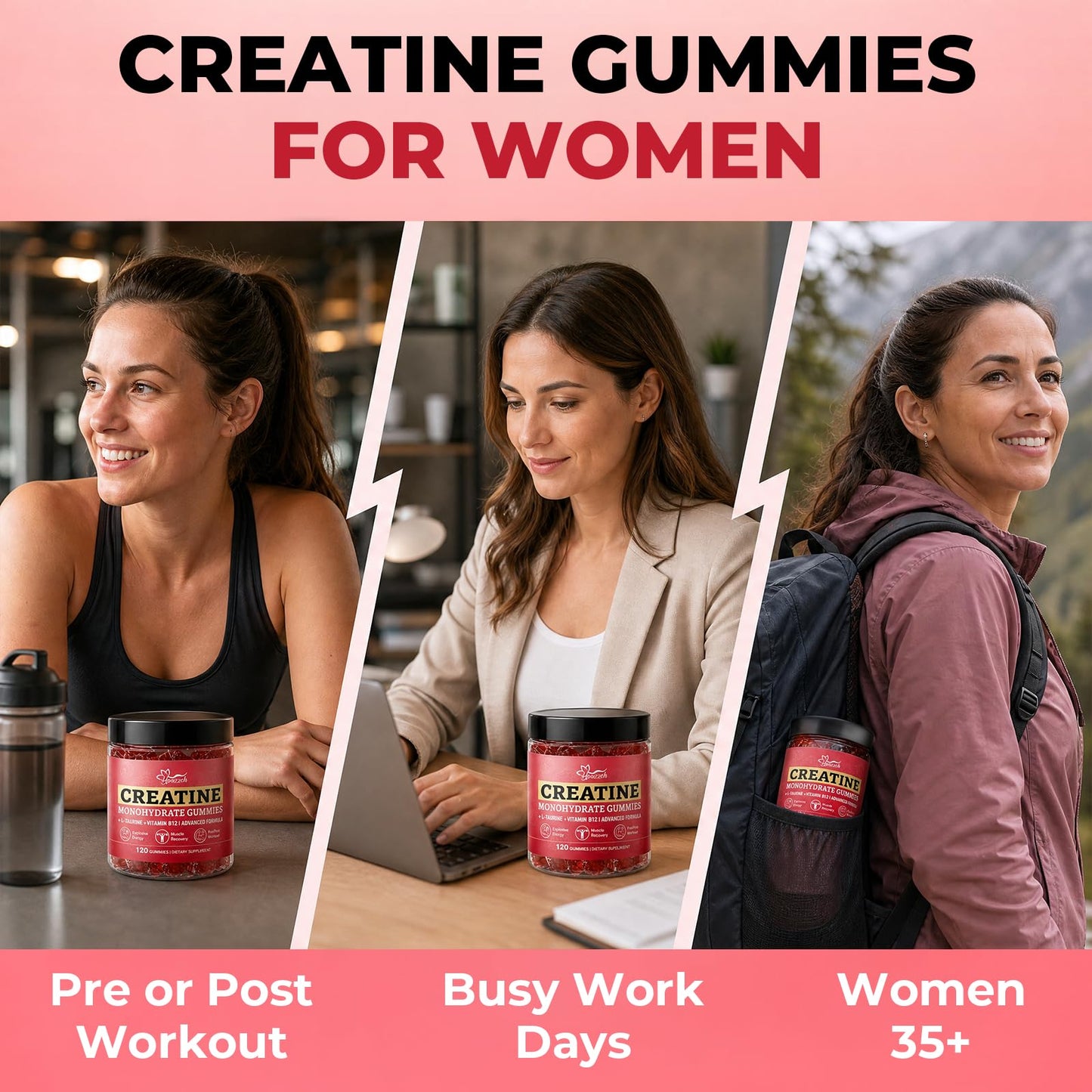 Hoozzch Creatine Gummies Gummy 120 Count