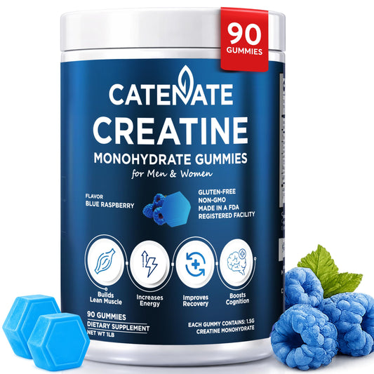 CATENATE Creatine Monohydrate Gummies, 4500mg, 90 Count