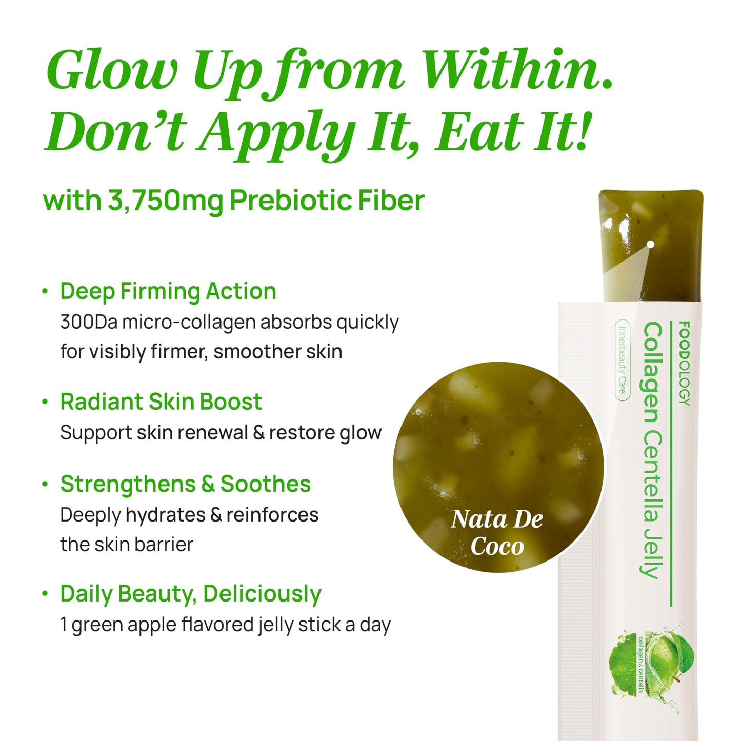 FOODOLOGY Coleology Centella Jelly Collagen Peptide Gummies, 10
