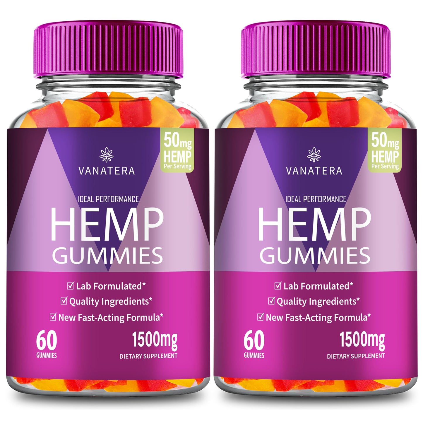 IDEAL PERFORMANCE Vanatera Hemp Gummy 120 Count