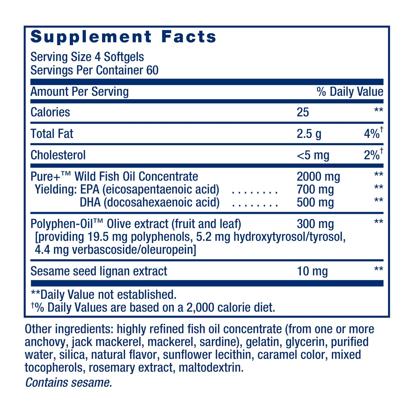 Life Extension Super Omega-3 EPA/DHA Fish Oil Softgel 240 Softgels