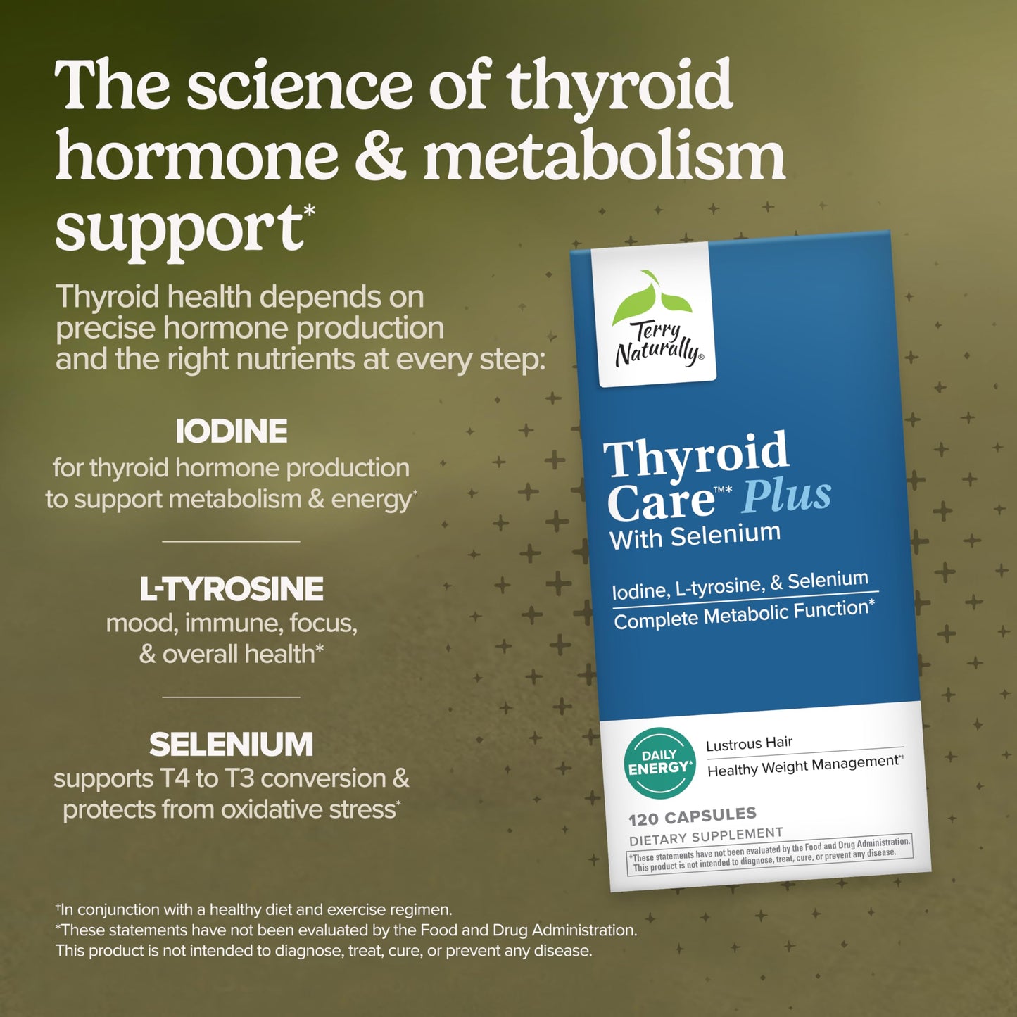 Terry Naturally Thyroid Care Plus Capsule 120 Count