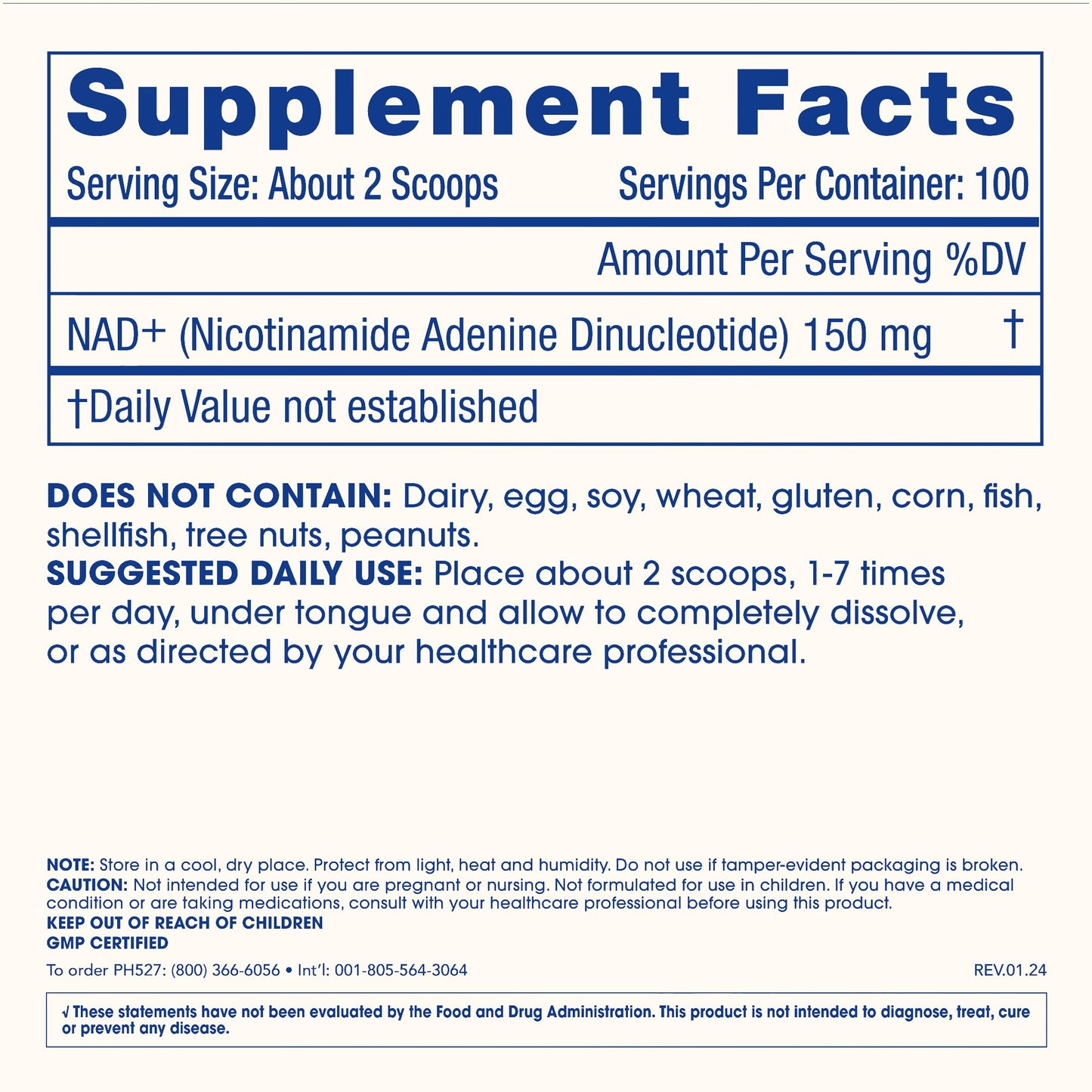ProHealth NAD+ Pro NAD+ Boosting Formula - Pure Nicotinamide Adenine Dinucleotide Bioavailable Powder 15 Grams