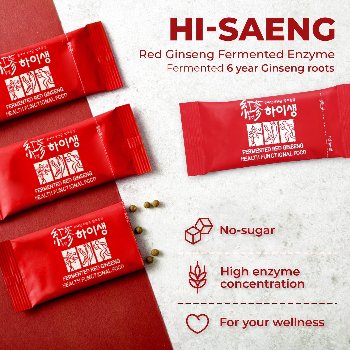 HISAENG Red Ginseng Fermented Enzymes 30 Tablets