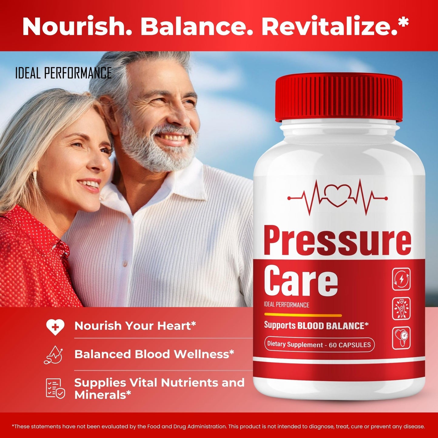 IDEAL PERFORMANCE Pressure Care Advanced Blood Formula Capsule 60 Count