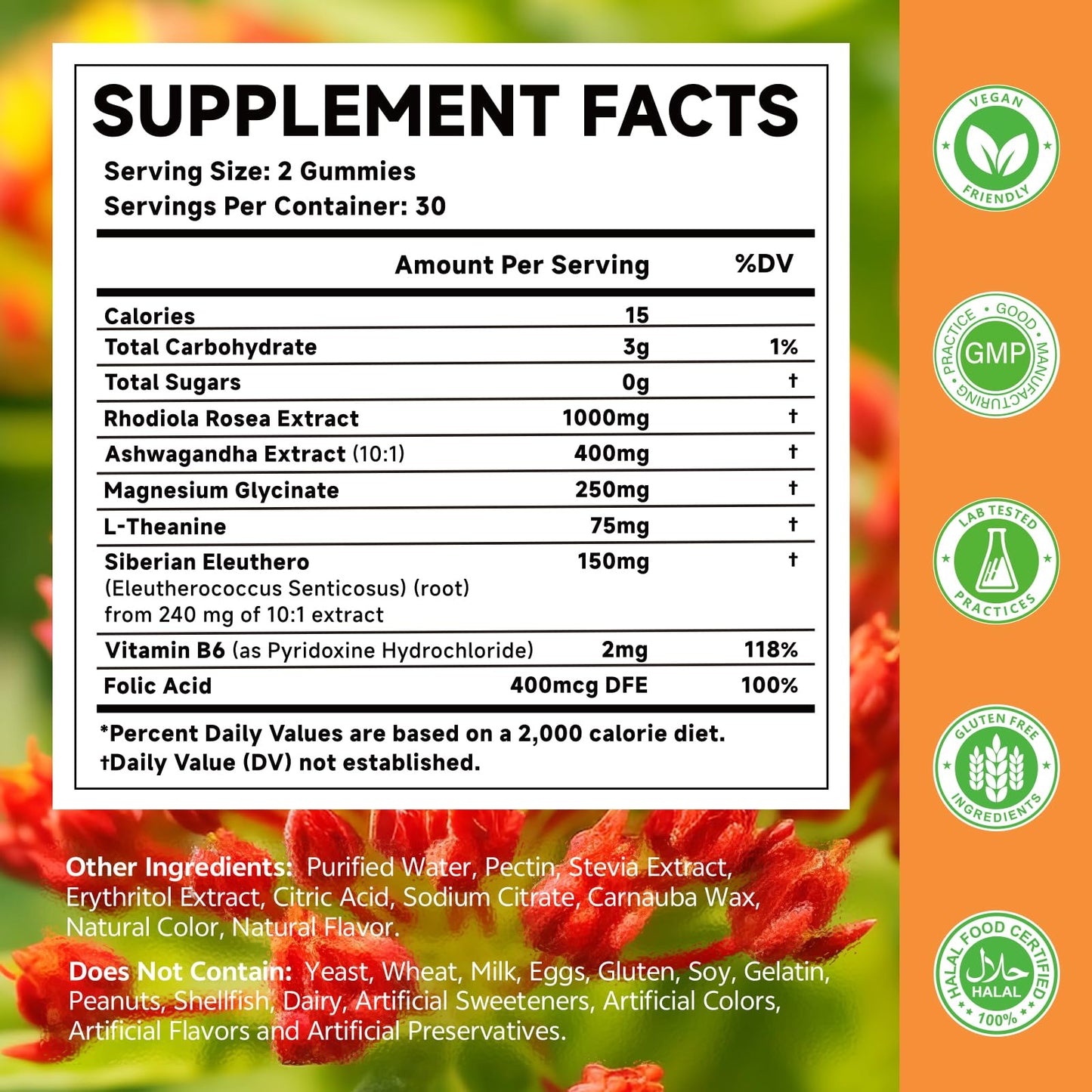 MOORGUMY Rhodiola Rosea Gummies 120 Gummies