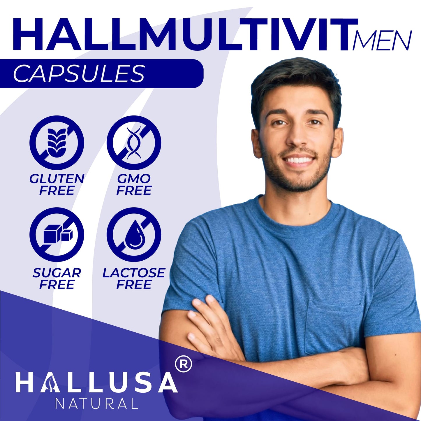 Hallusa Natural HallMultimen - Multivitamin for Men 60 Capsules