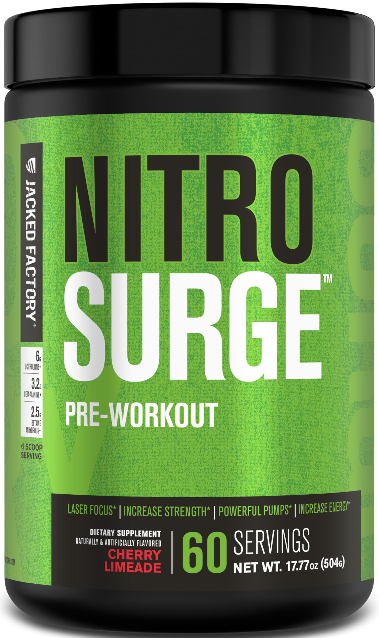 Jacked Factory NitroSurge Pre Workout Powder 60 Servings