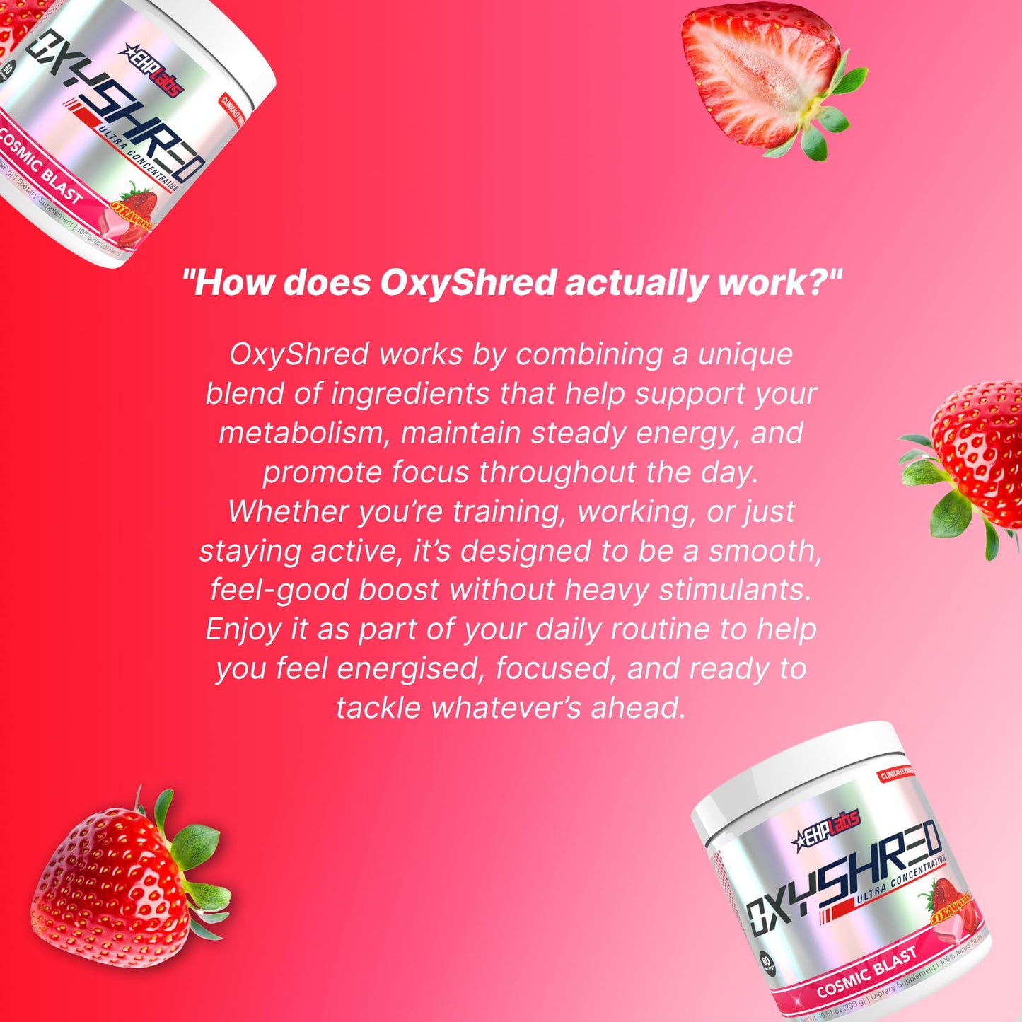 EHP Labs OxyShred Pre Workout Powder 9.5 Ounce