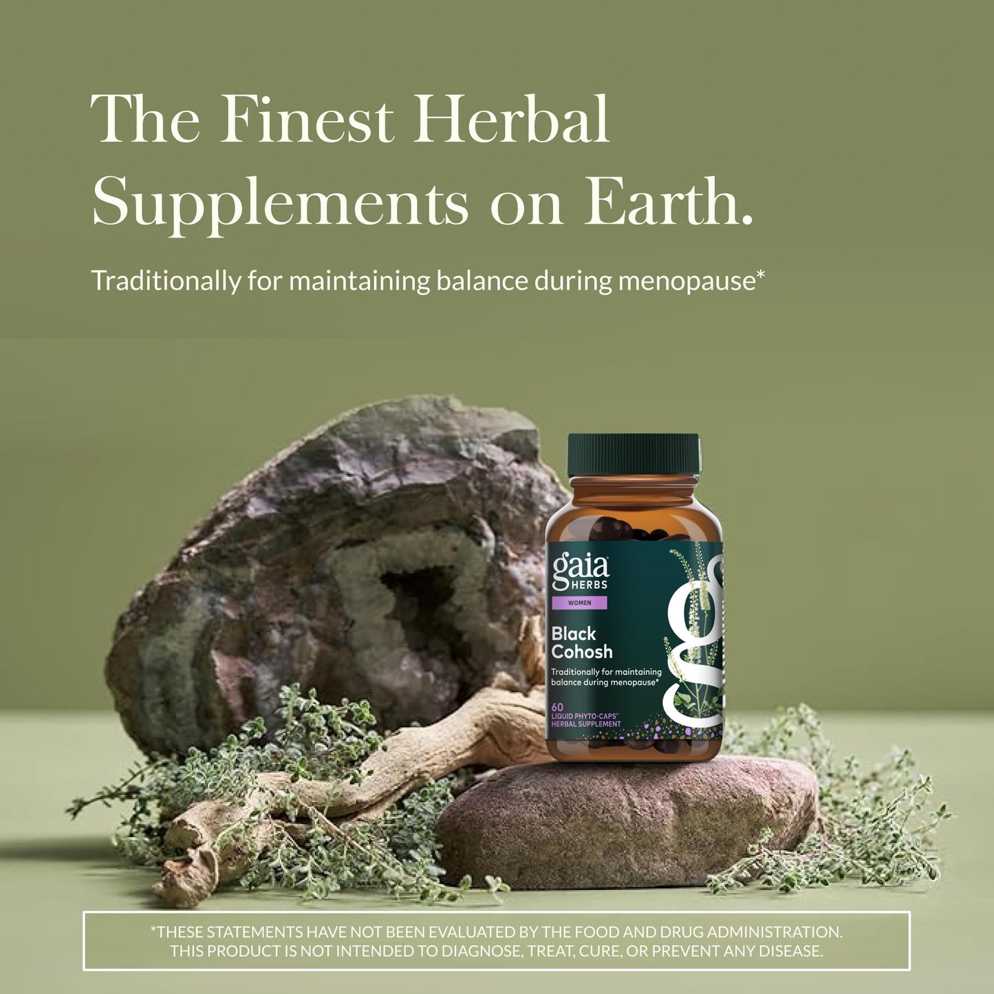 Gaia Herbs Black Cohosh Capsules 60 Count