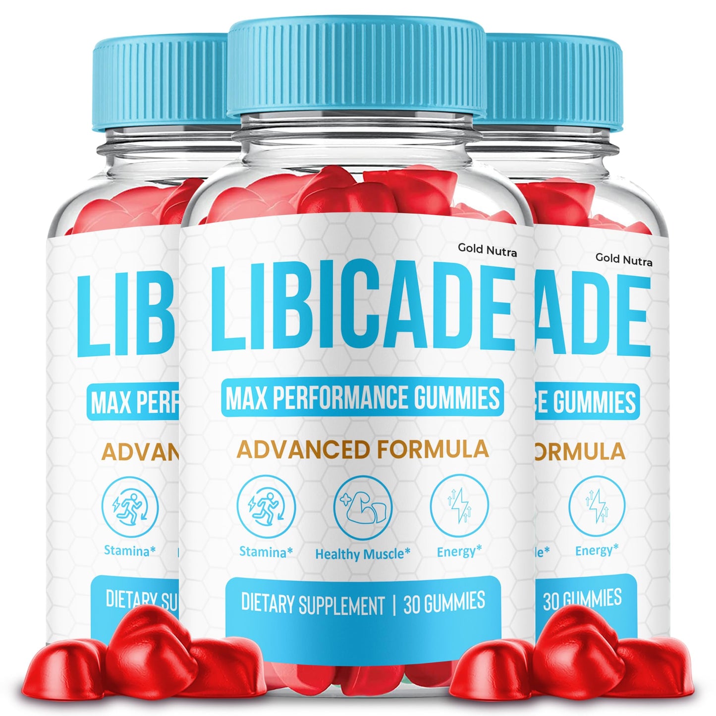Gold Nutra Libicade Gummies, 3 Count