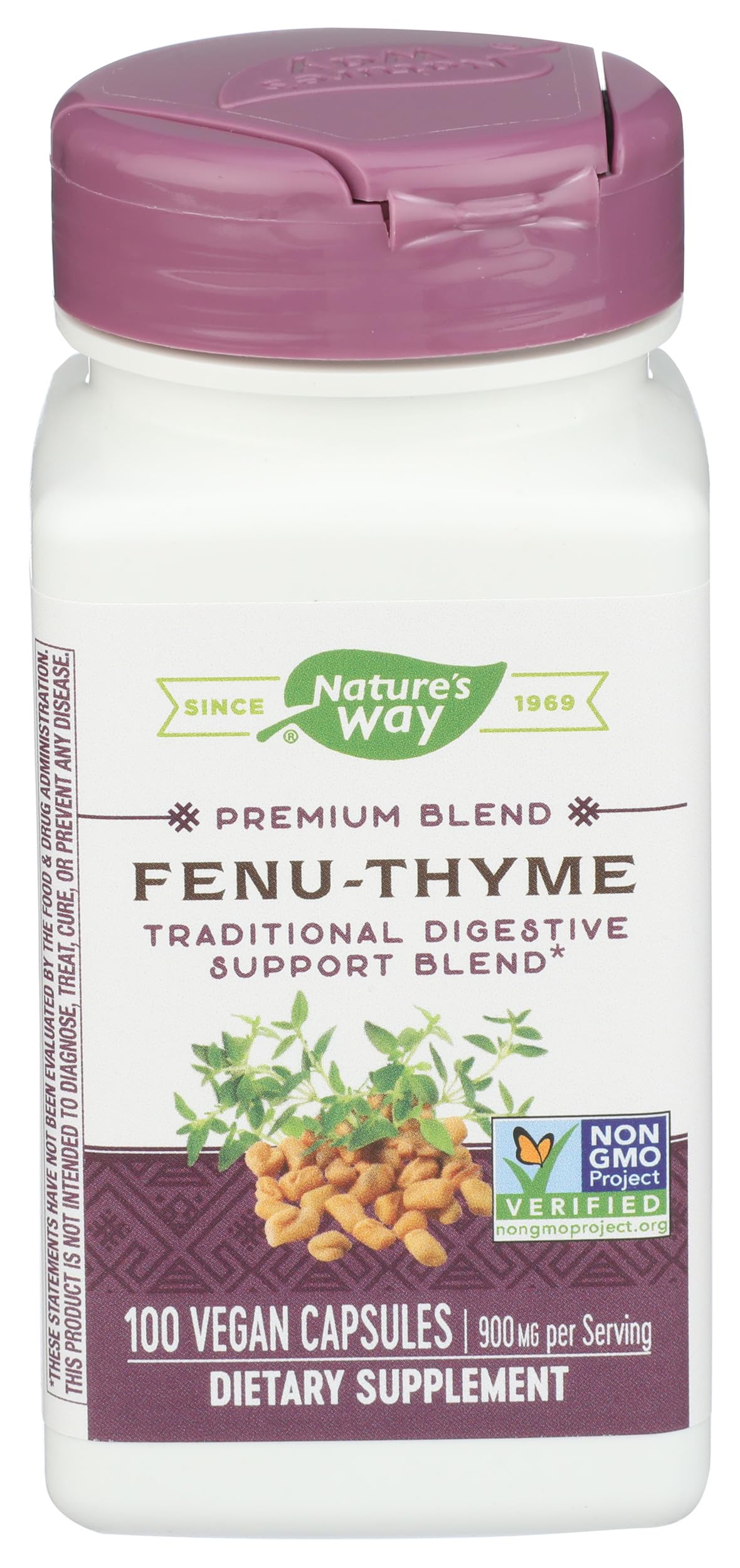 Nature's Way Fenu-Thyme Capsules, 100 Count