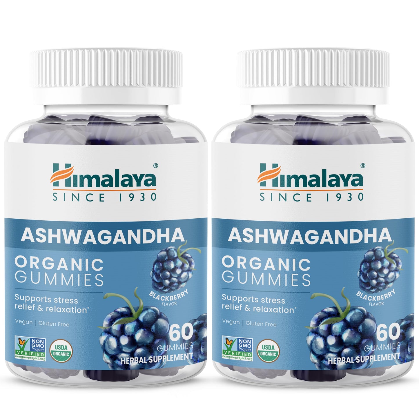Himalaya KSM-66 Organic Ashwagandha Capsules, 120 Capsules