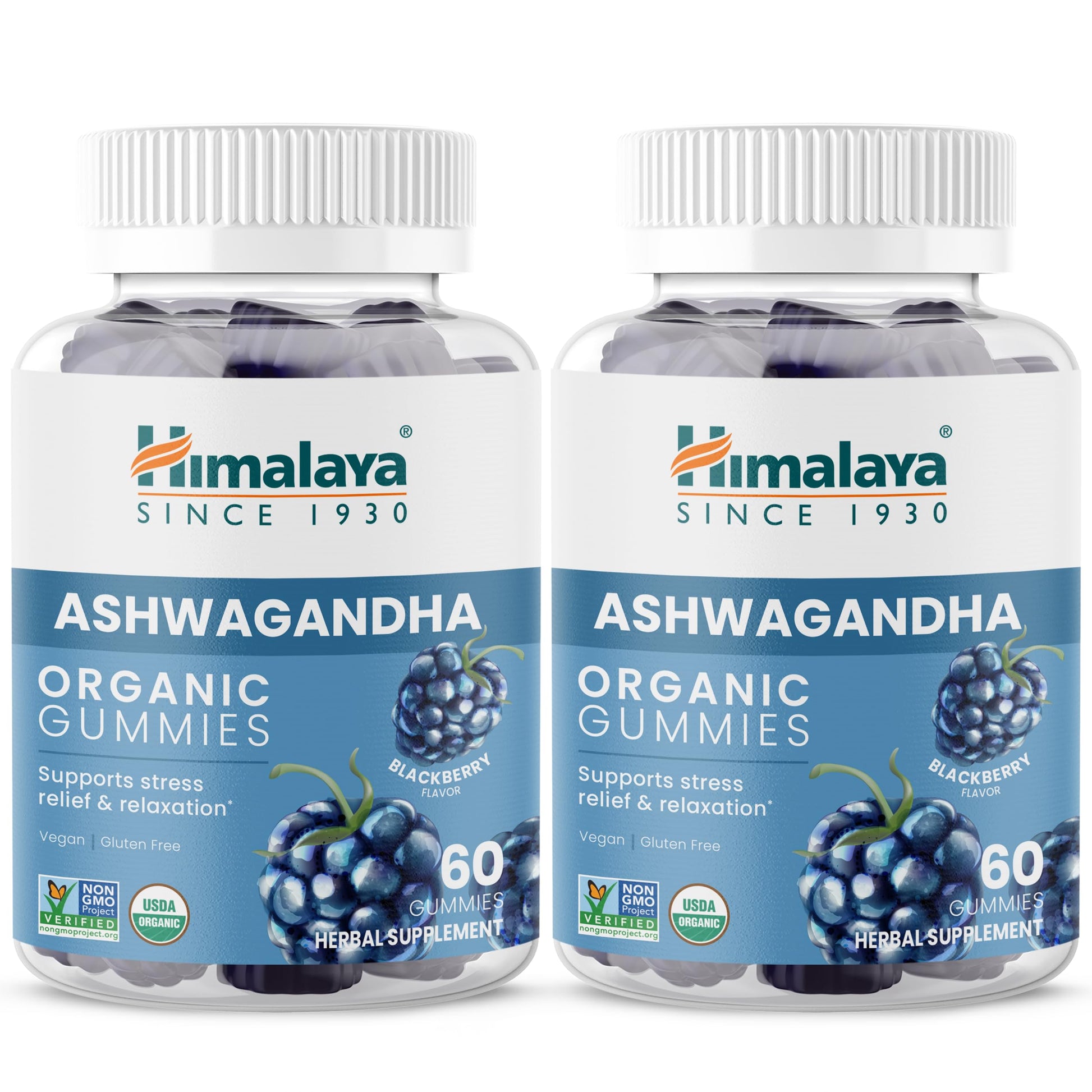 Himalaya KSM-66 Organic Ashwagandha Capsules, 120 Capsules