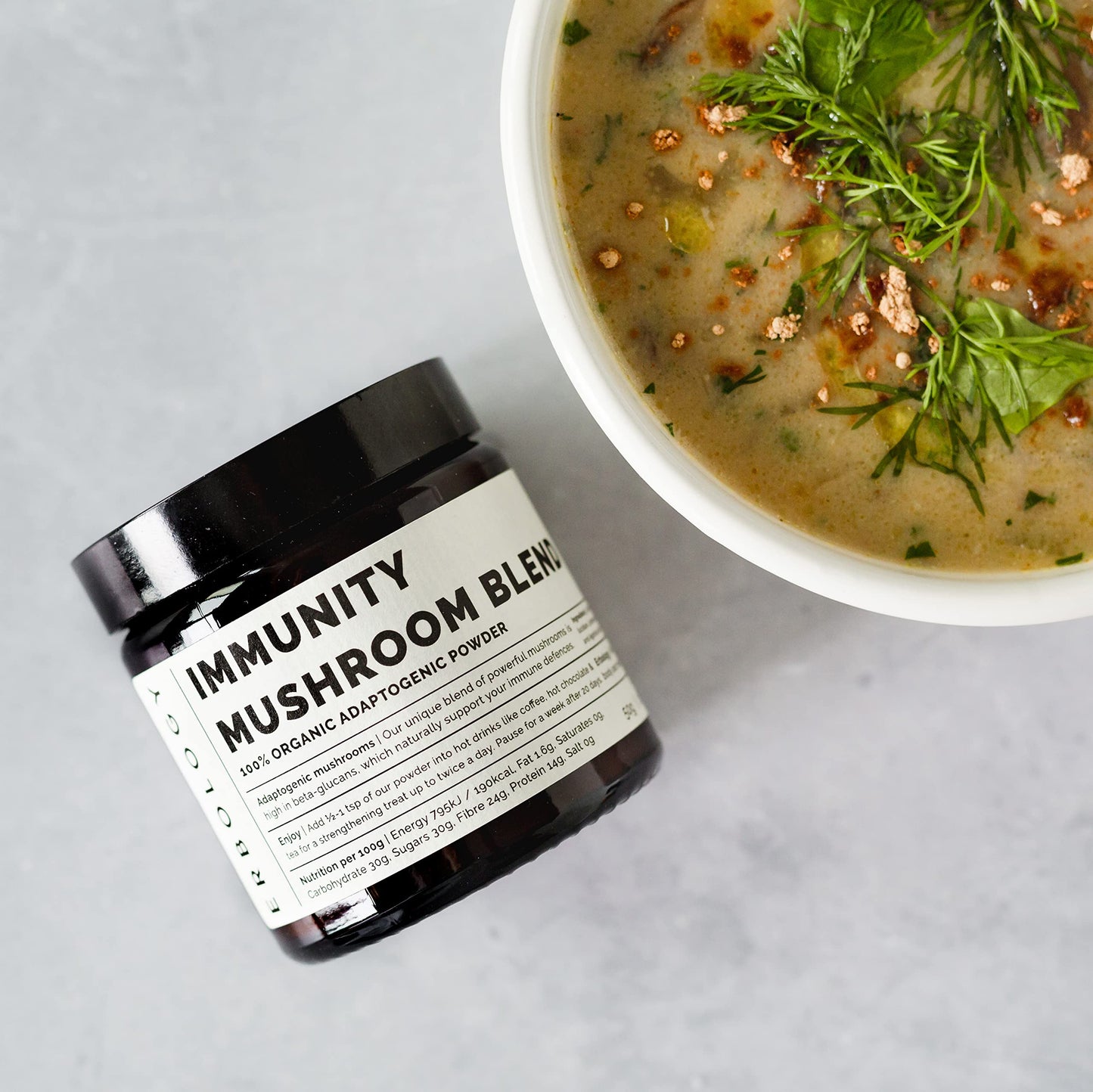 Erbology Organic Immunity Mushroom Complex Powder 1.8 Ounce