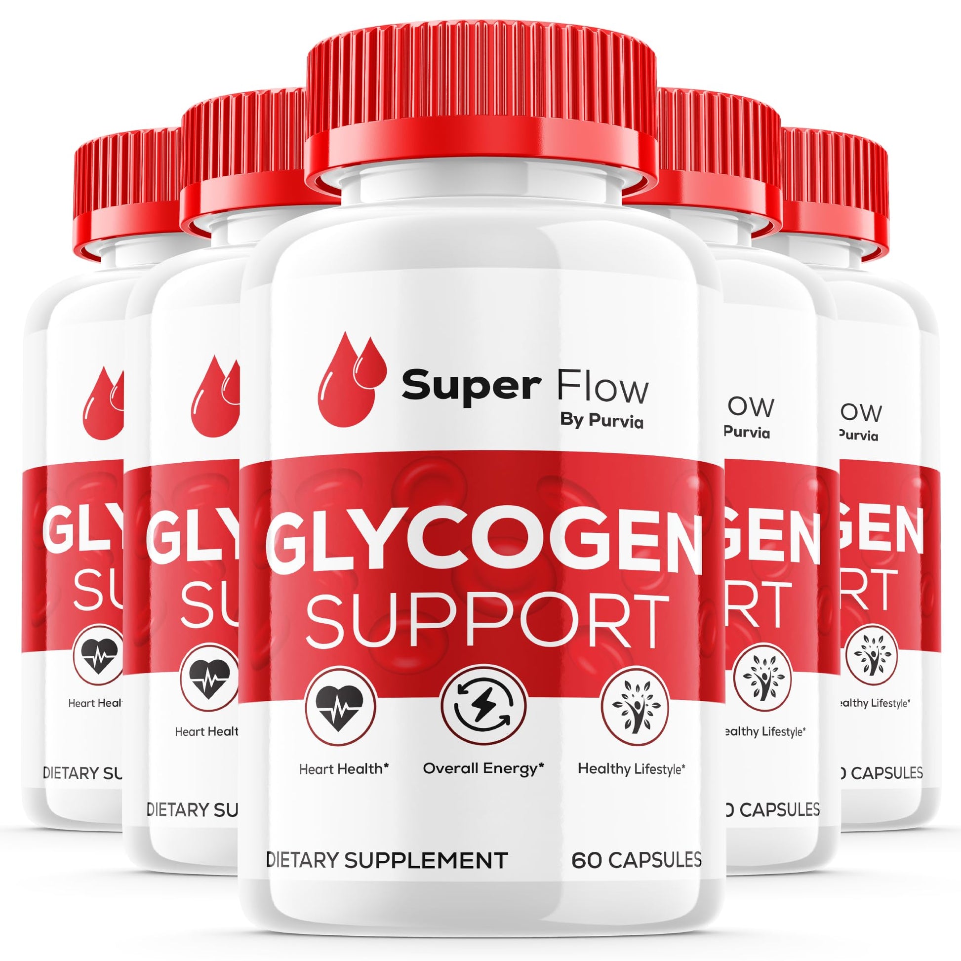 Purvia Super Flow Glycogen Optimizer, 300 Capsules