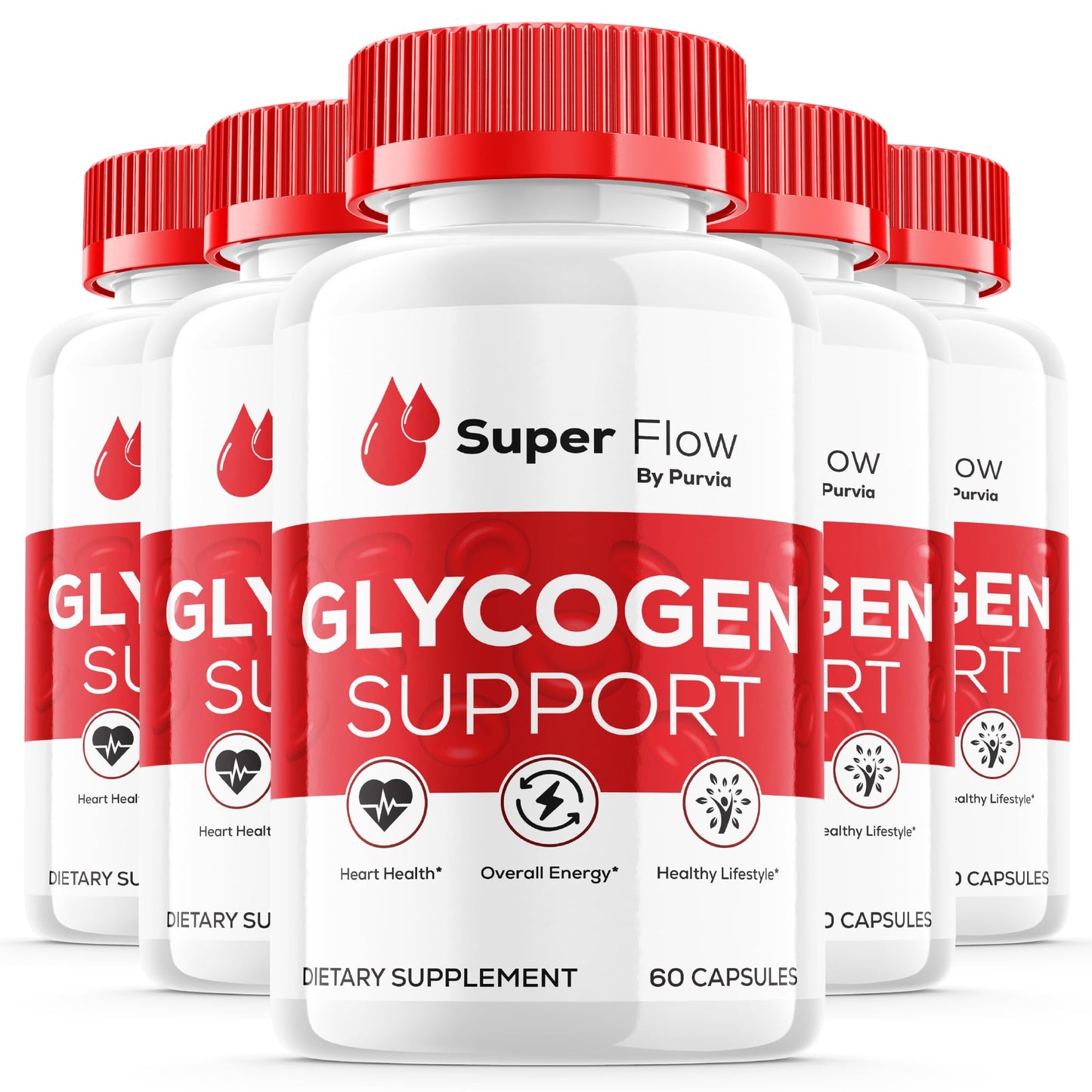 Purvia Super Flow Glycogen Optimizer Capsules 300 Capsules