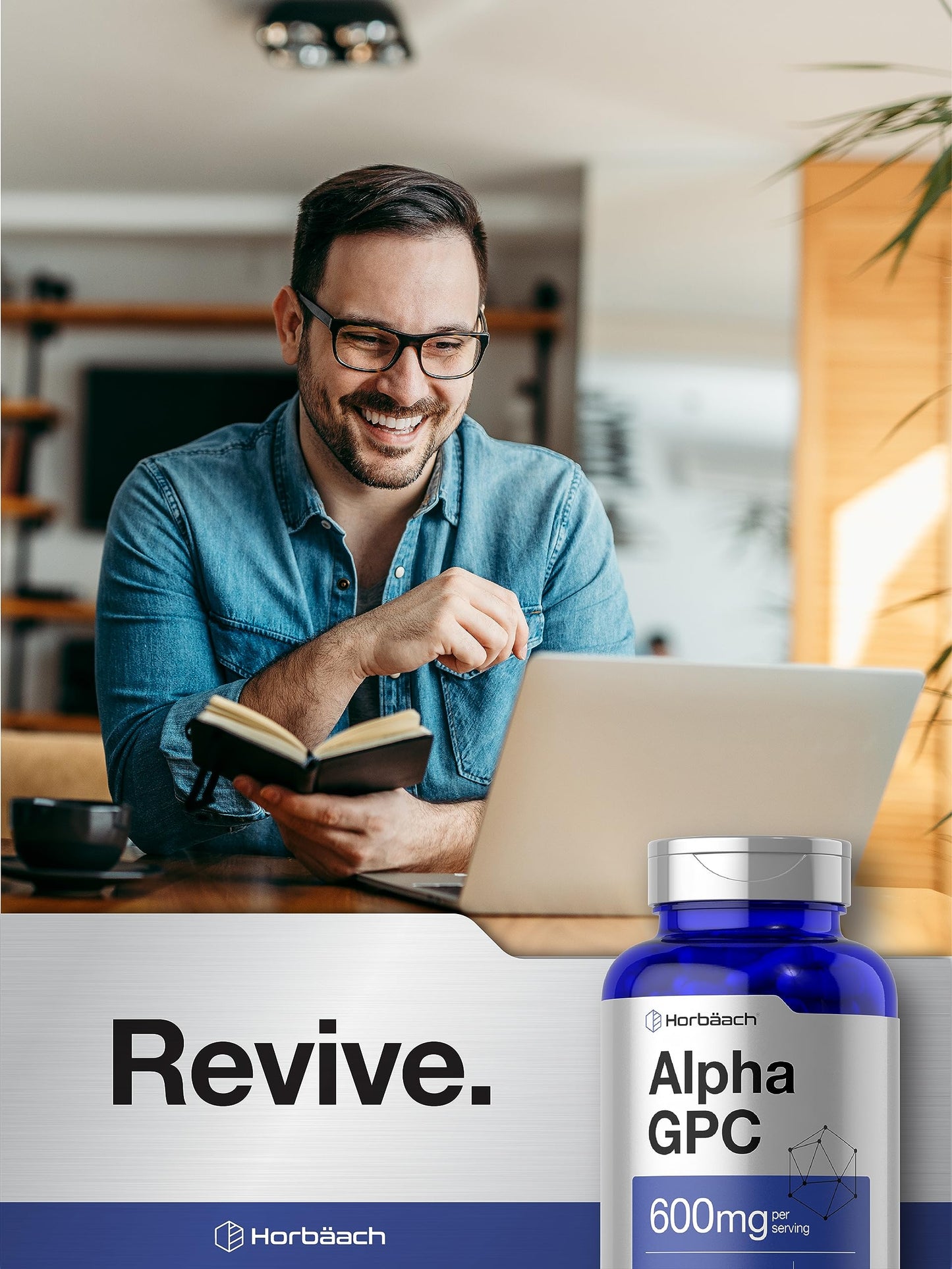 Horbäach Alpha GPC 600mg 120 Capsules