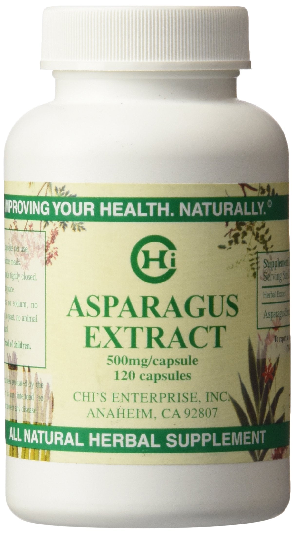 Chi's Enterprise Asparagus Extract 120 Capsules